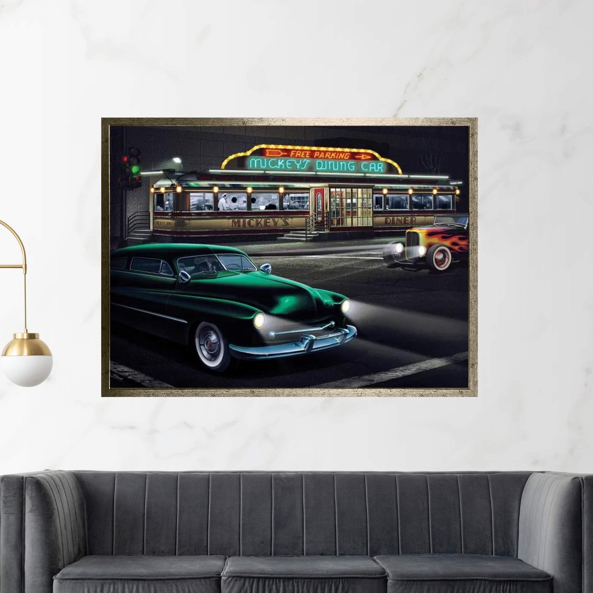 Mickey's Diner I Canvas Wall Art - Y Canvas