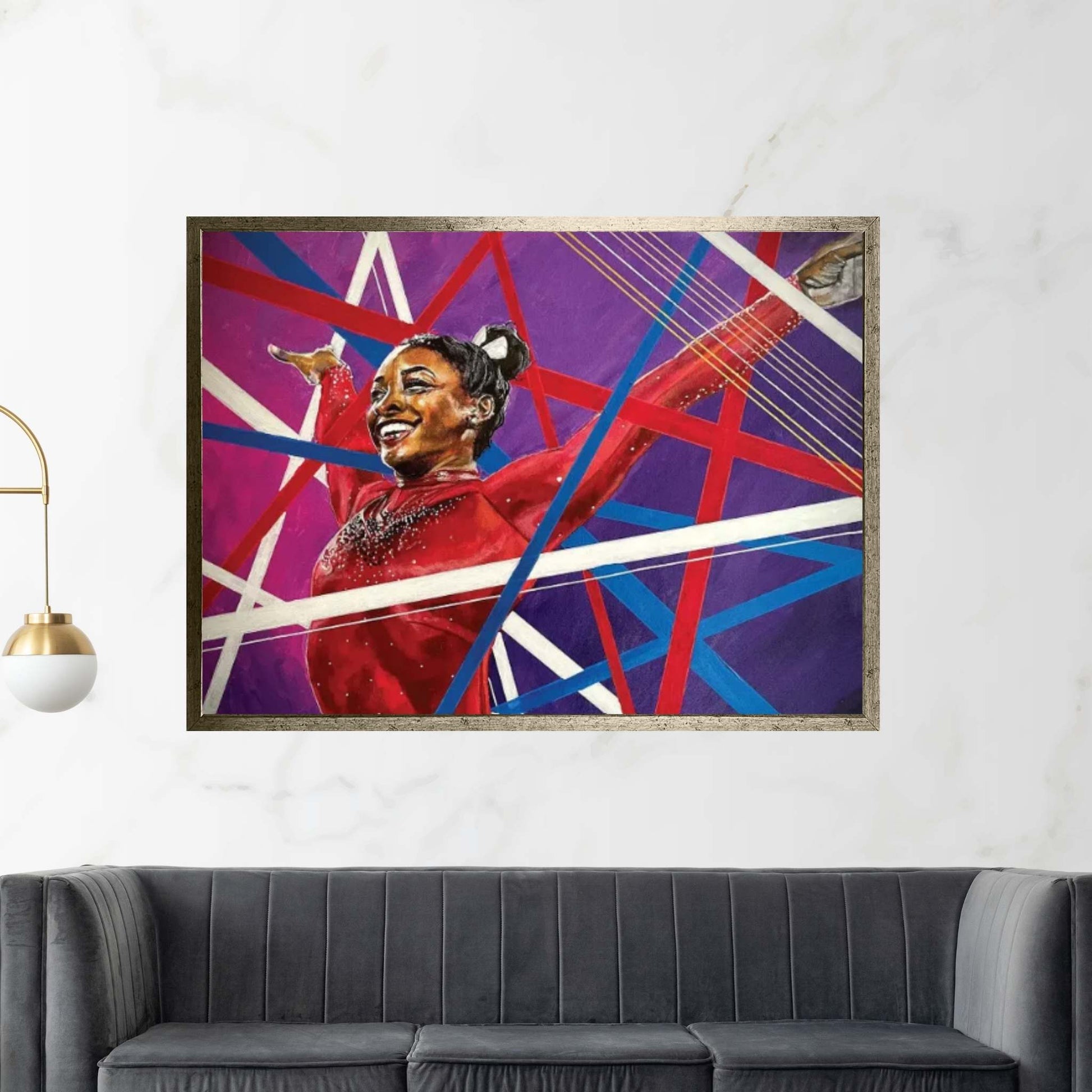 Simone Biles Canvas Wall Art - Y Canvas