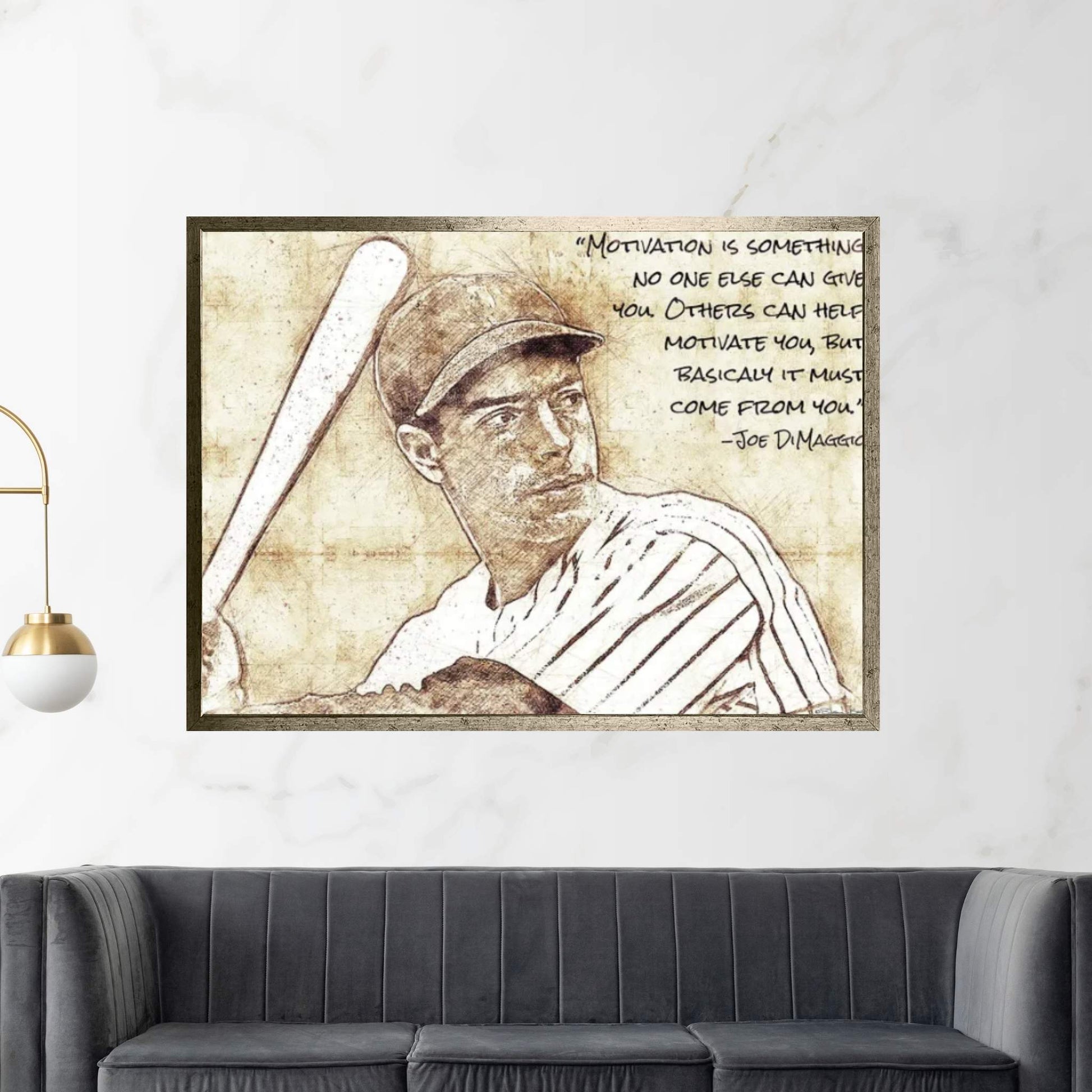 Joe DiMaggio Canvas Wall Art - Y Canvas