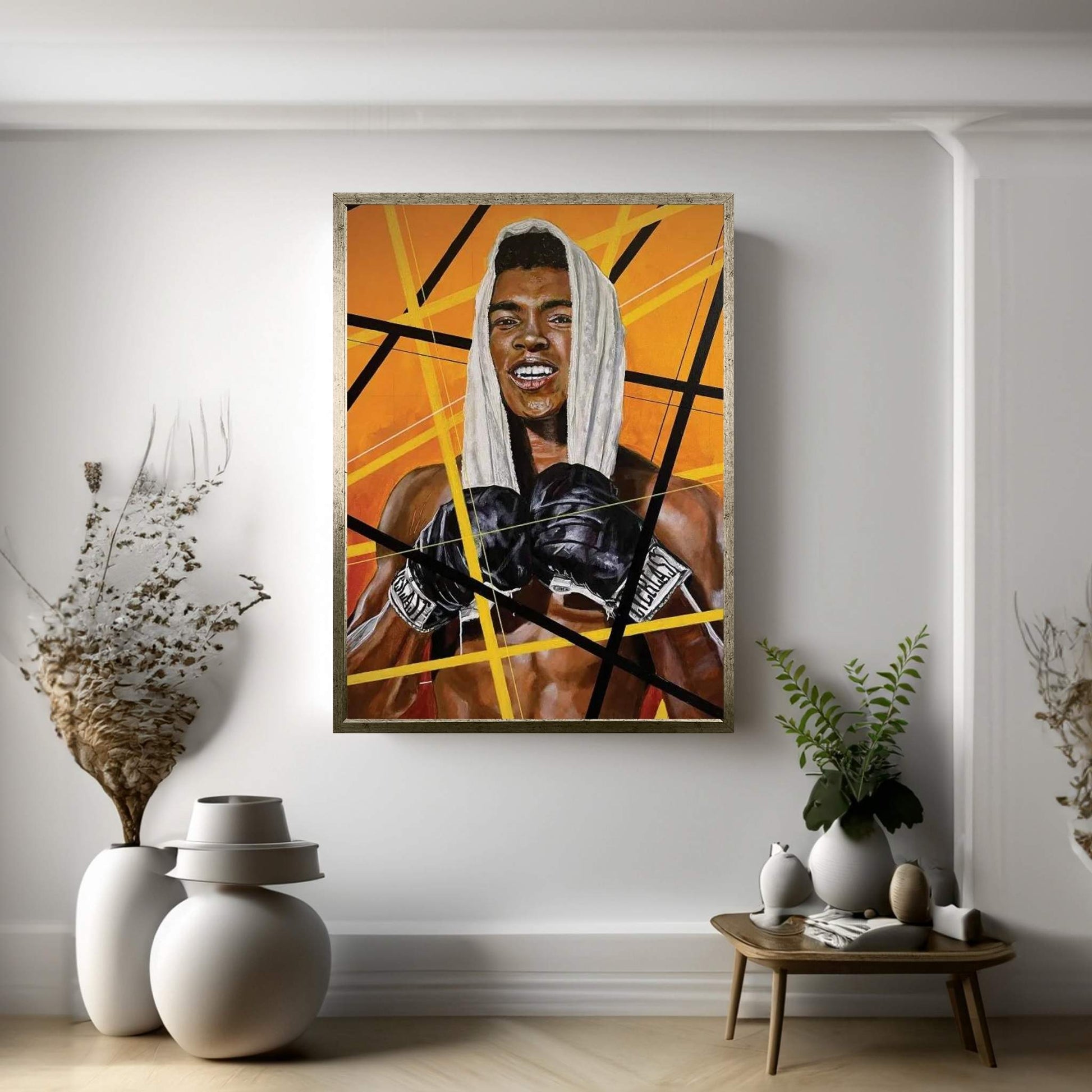 Young Ali Canvas Wall Art - Y Canvas