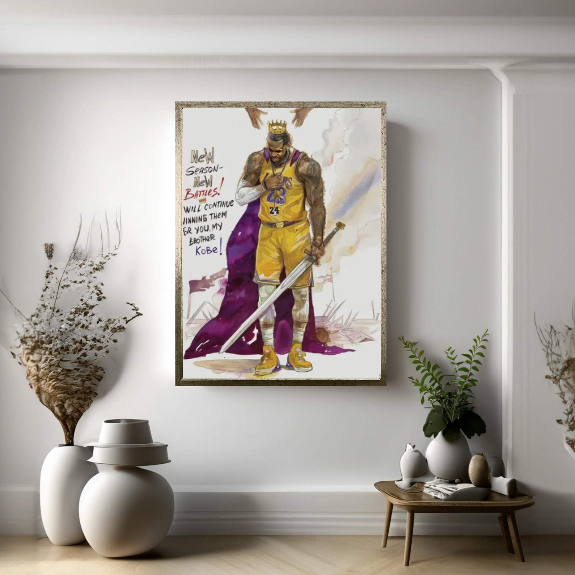 For You My Brother Kobe Canvas Wall Art - Y Canvas