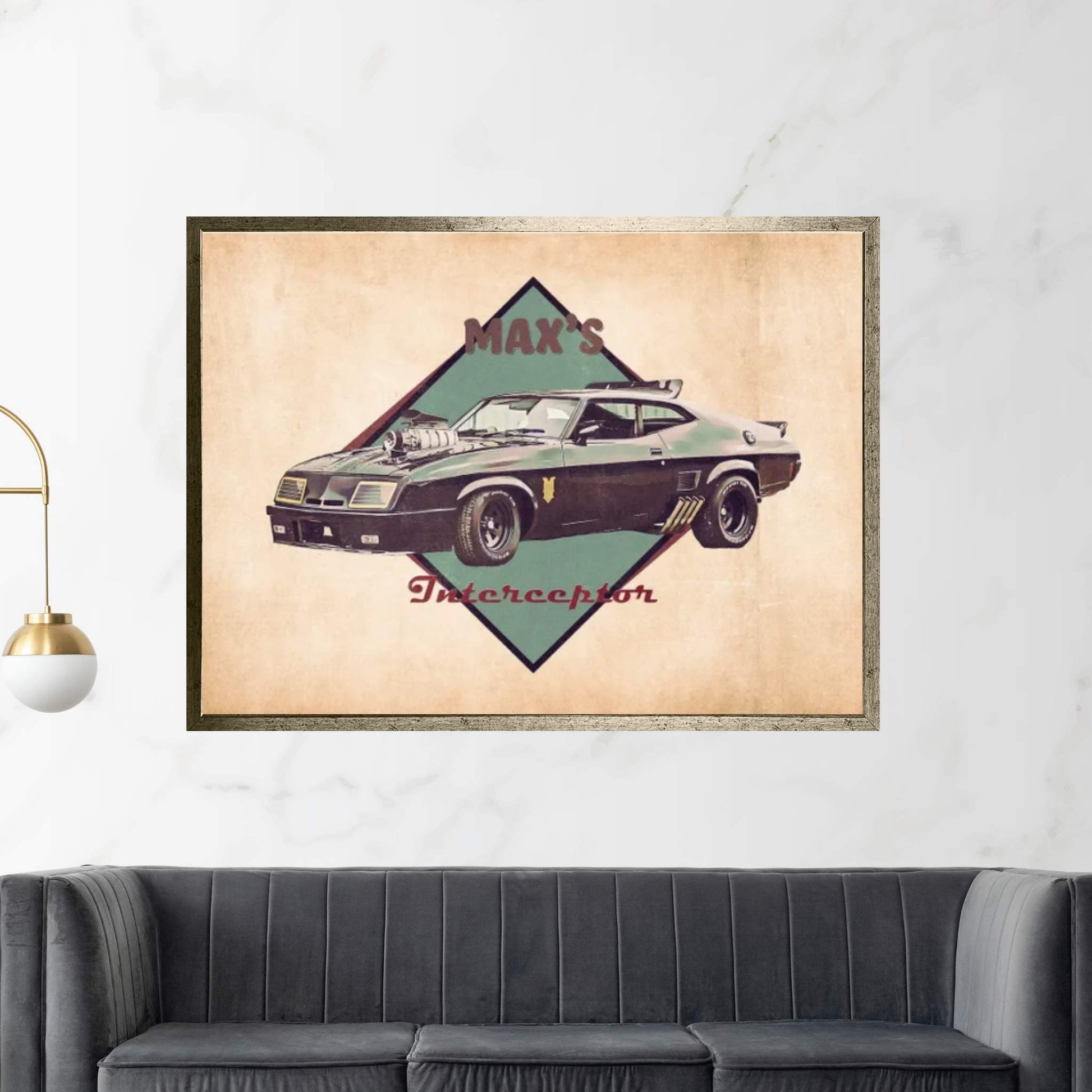 Max's Interceptor Canvas Wall Art - Y Canvas