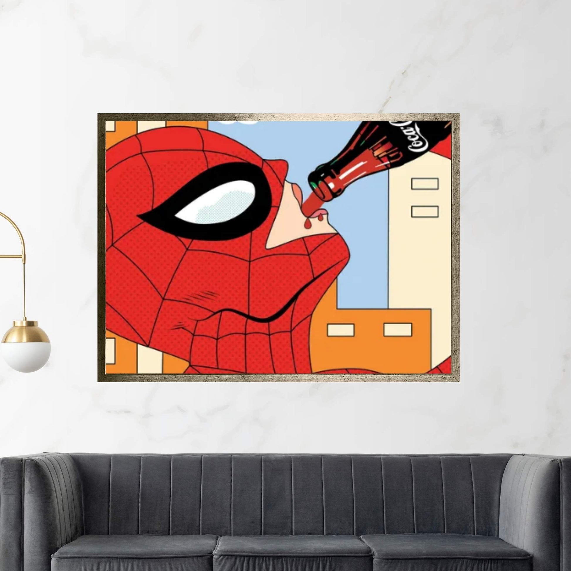 Spidey Soda Canvas Wall Art - Y Canvas