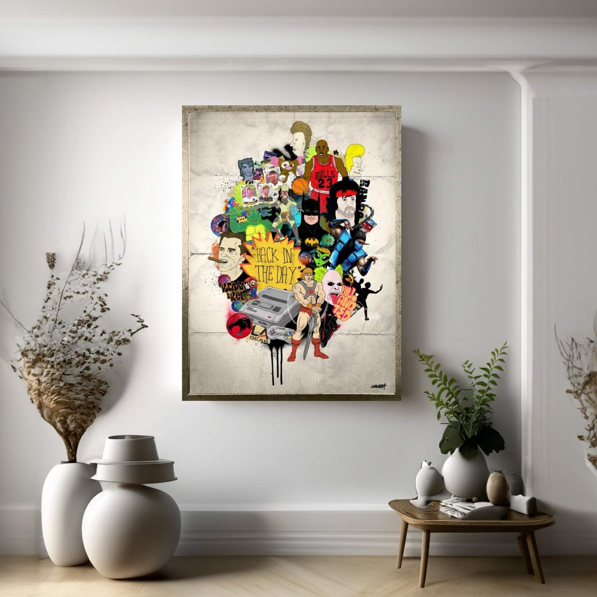 Back In The Day Canvas Wall Art - Y Canvas