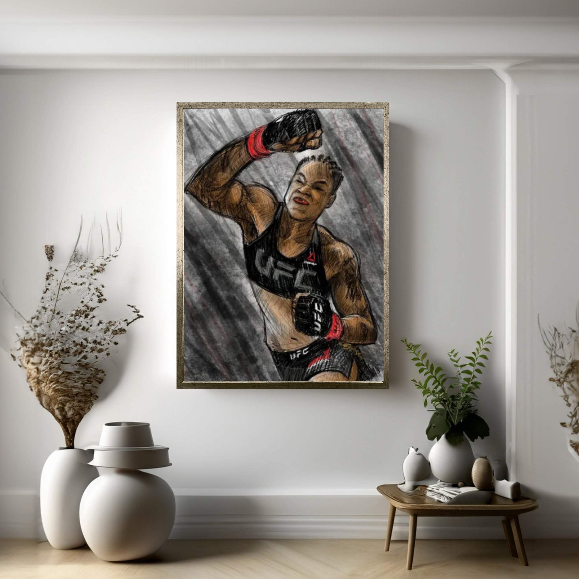 Amanda Nunes Canvas Wall Art - Y Canvas