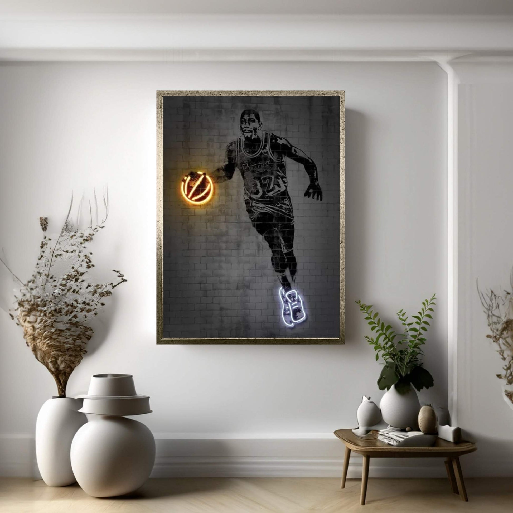 Magic Johnson Canvas Wall Art - Y Canvas