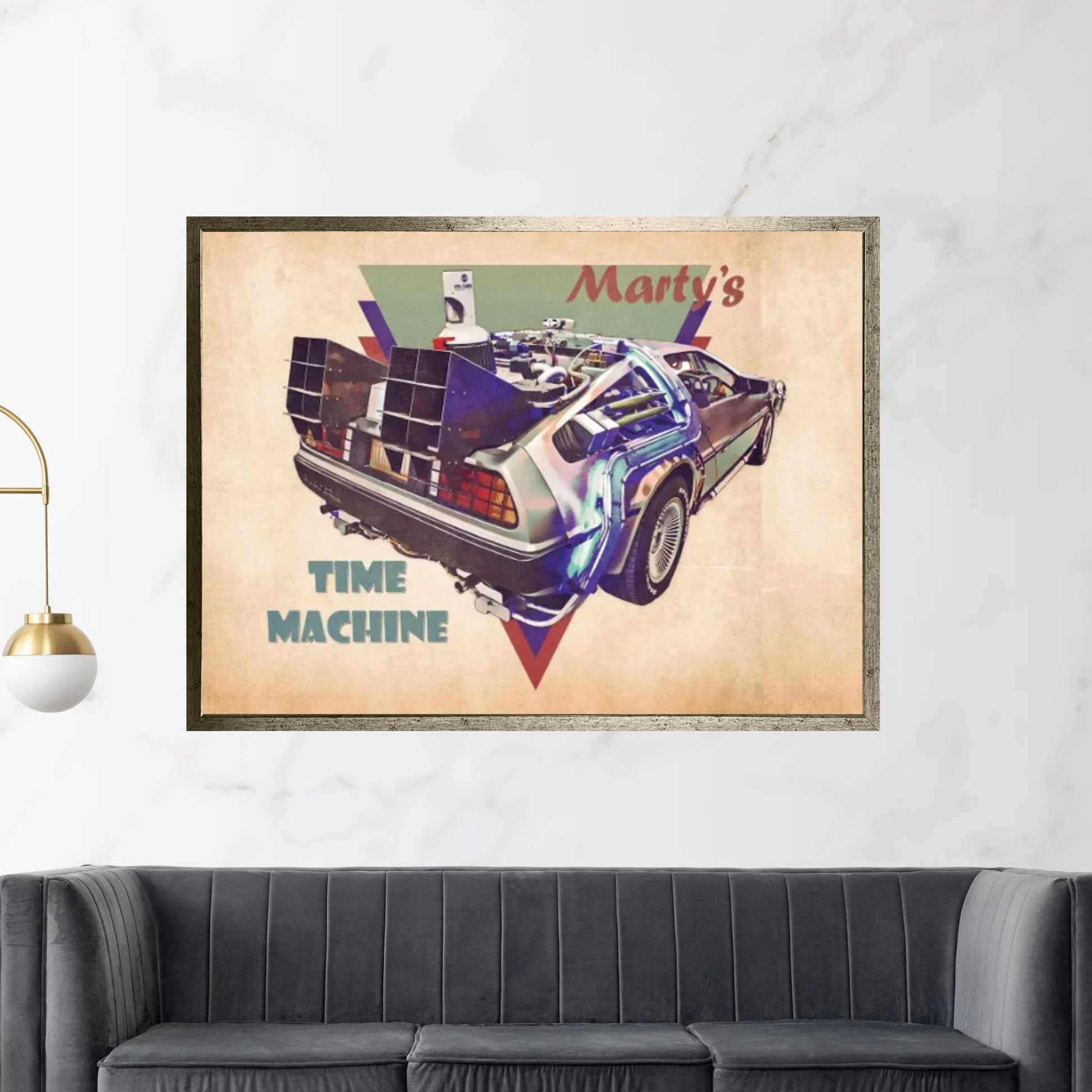 Marty's Time Machine Canvas Wall Art - Y Canvas