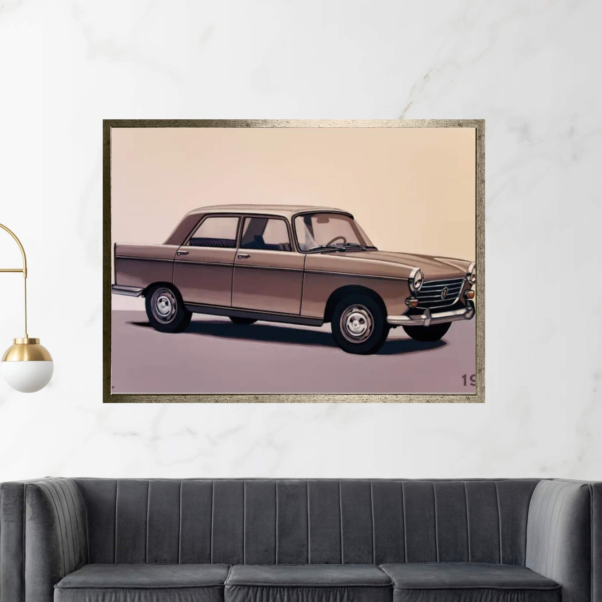 Peugeot 404 1960 Canvas Wall Art - Y Canvas