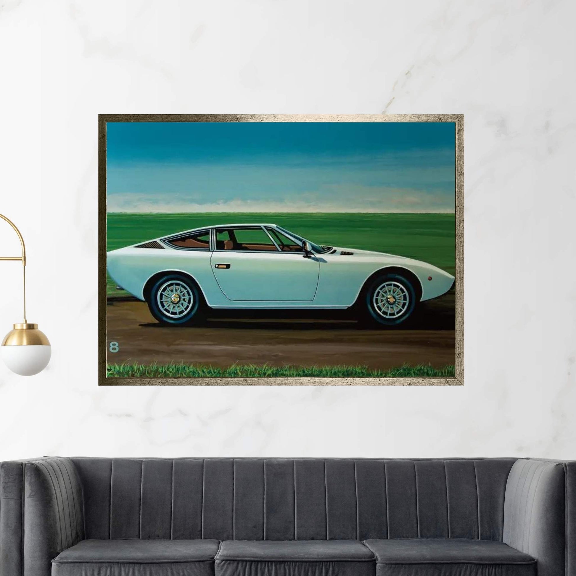 Maserati Khamsin 1974 Canvas Wall Art - Y Canvas