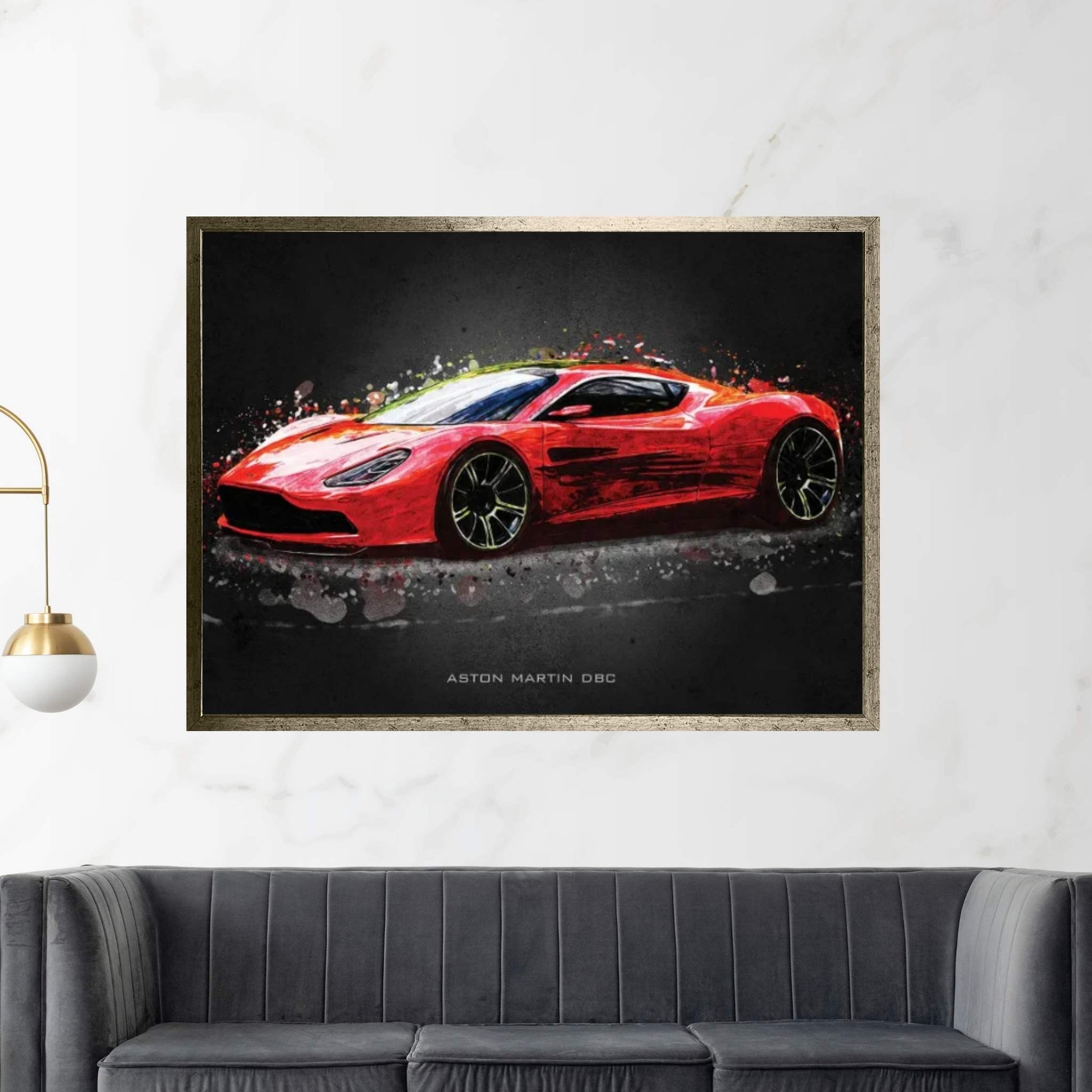 Aston Martin DBC Canvas Wall Art - Y Canvas