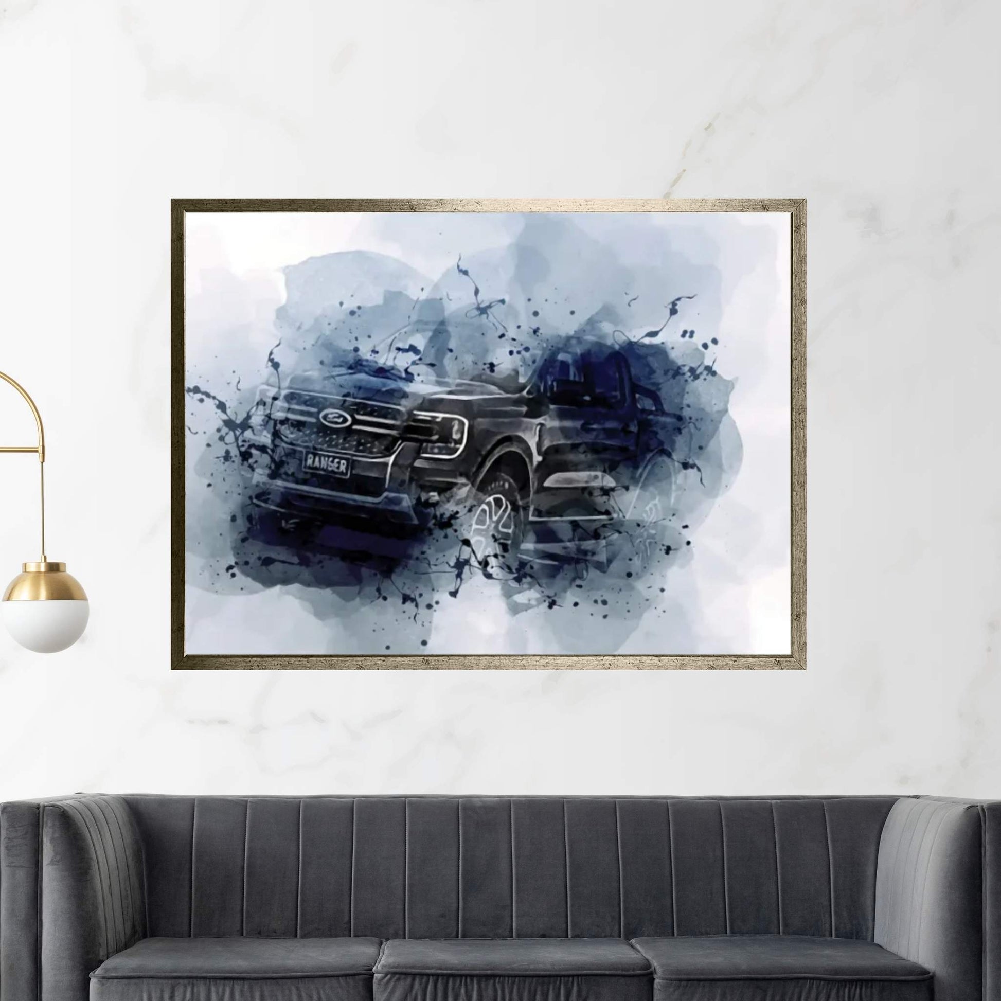 2023 Ford Ranger Sport Exterior Australian Version Canvas Wall Art - Y Canvas