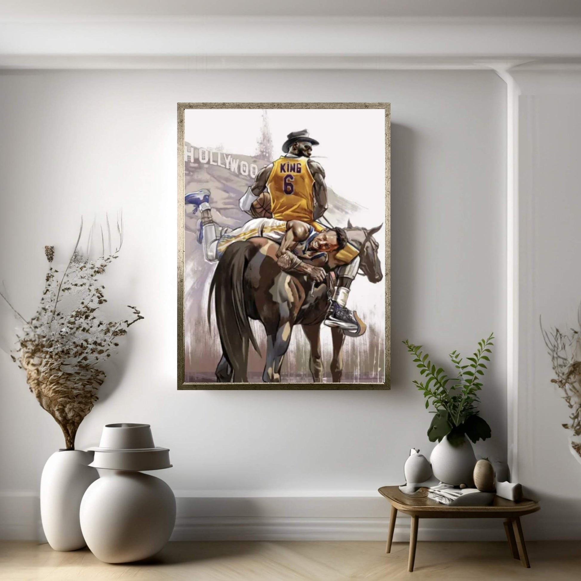Lebron James Canvas Wall Art - Y Canvas