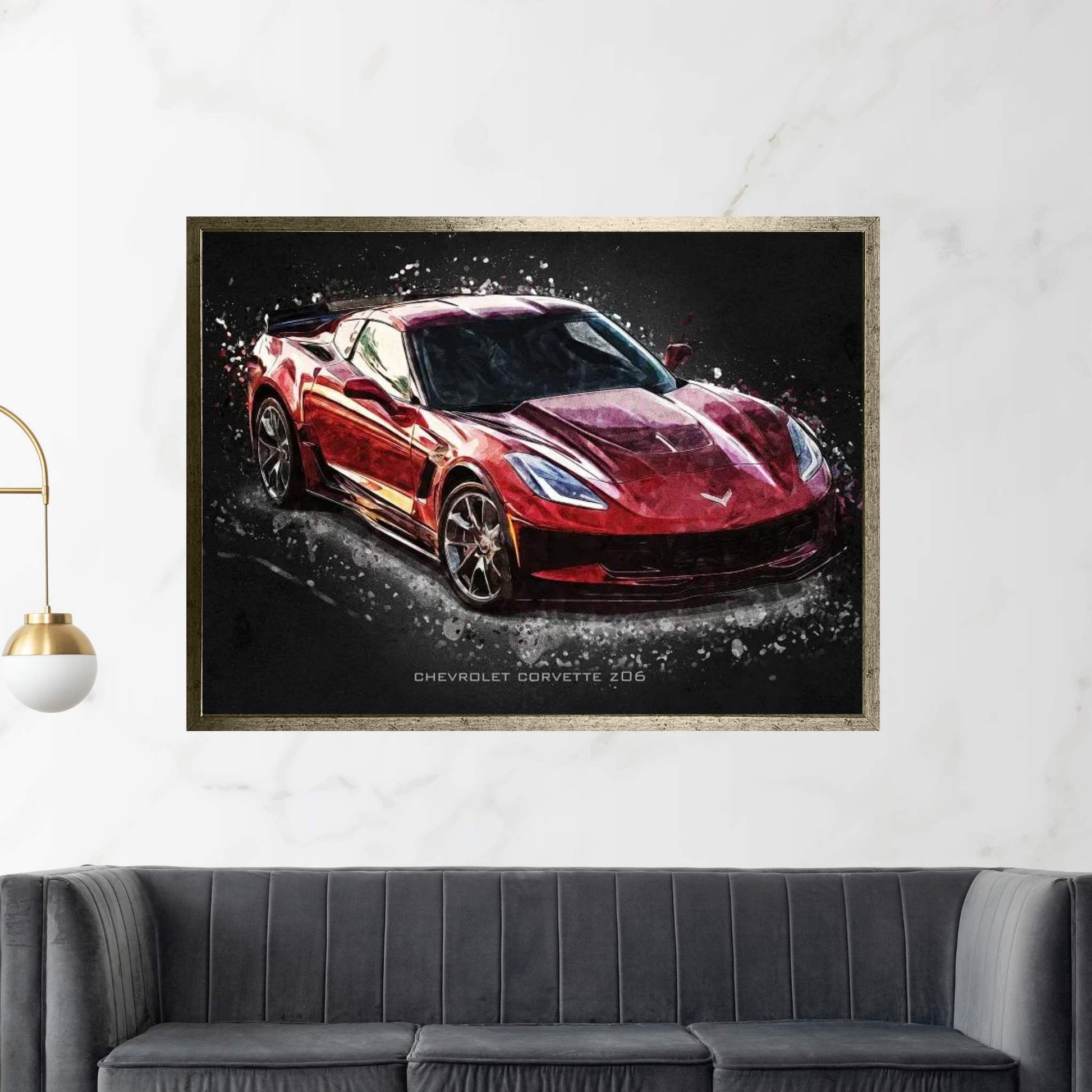 Chevrolet Corvette Z06 Canvas Wall Art - Y Canvas