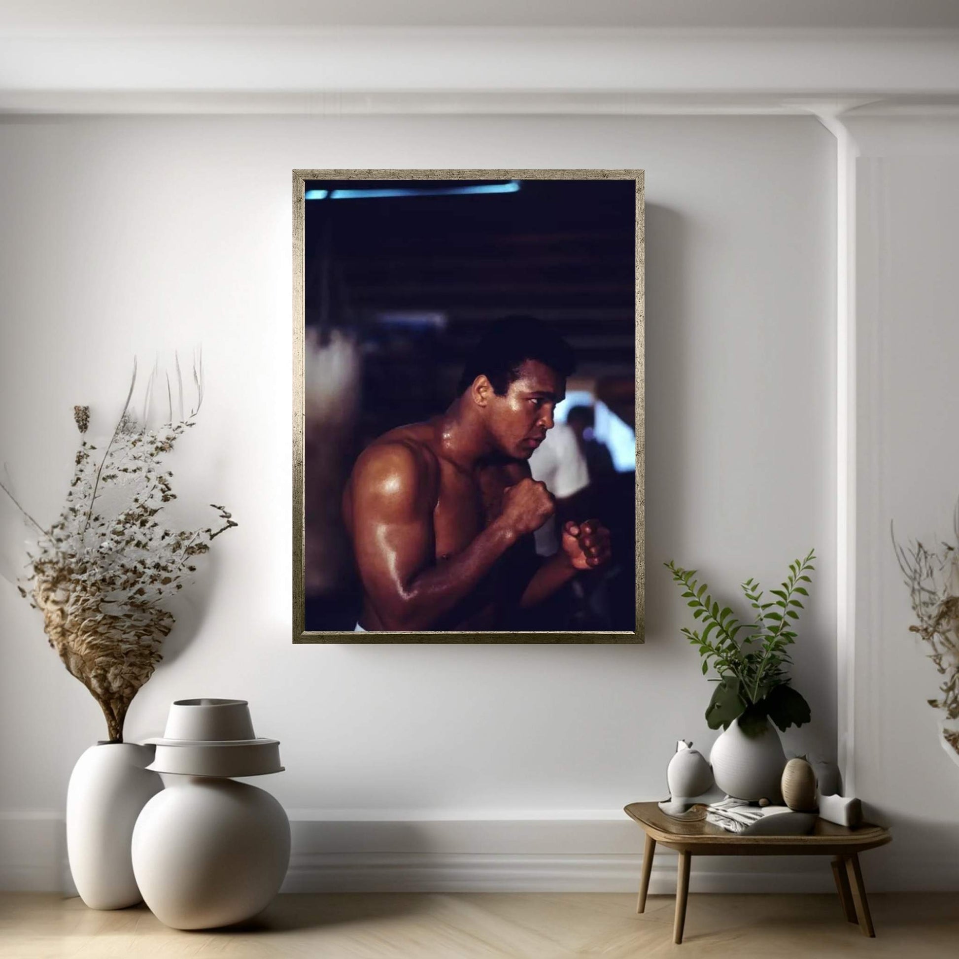 Shadow Boxing Session Canvas Wall Art - Y Canvas