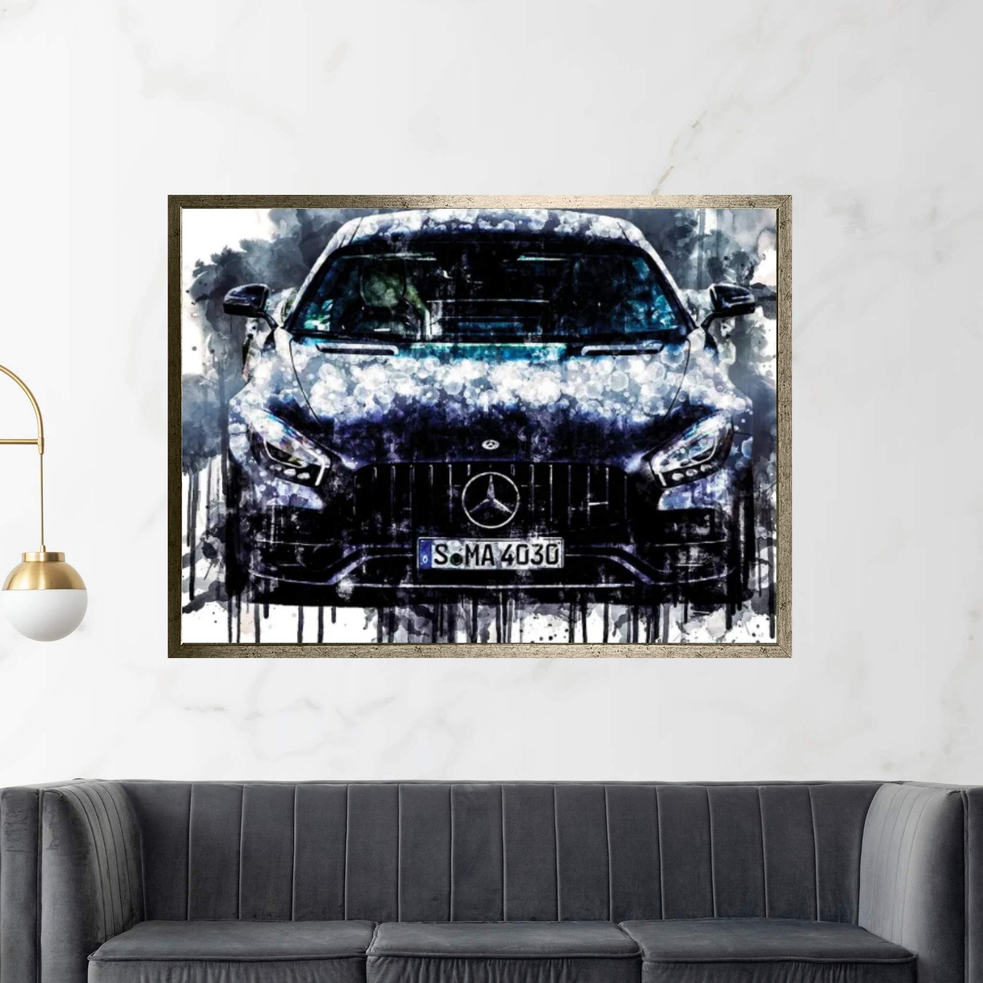 2017 Mercedes AMG GT C Edition L Canvas Wall Art - Y Canvas