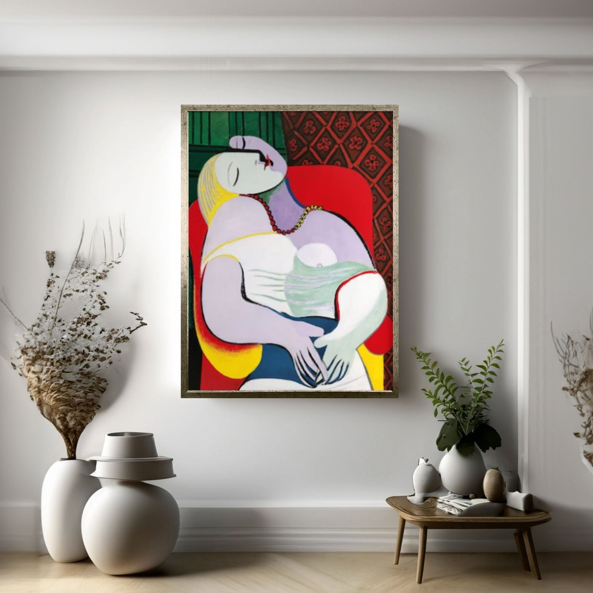 Le Reve by Pablo Picasso, Woman Asleep in an armchair (The Dream), 1932, Pablo Picasso Art Wall Art - Y Canvas