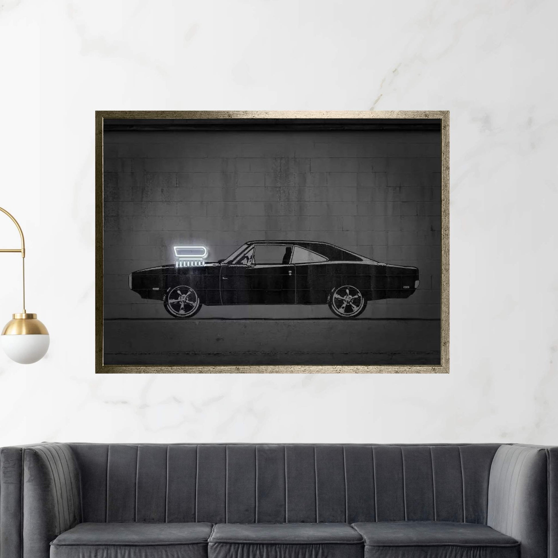 Charger Canvas Wall Art - Y Canvas