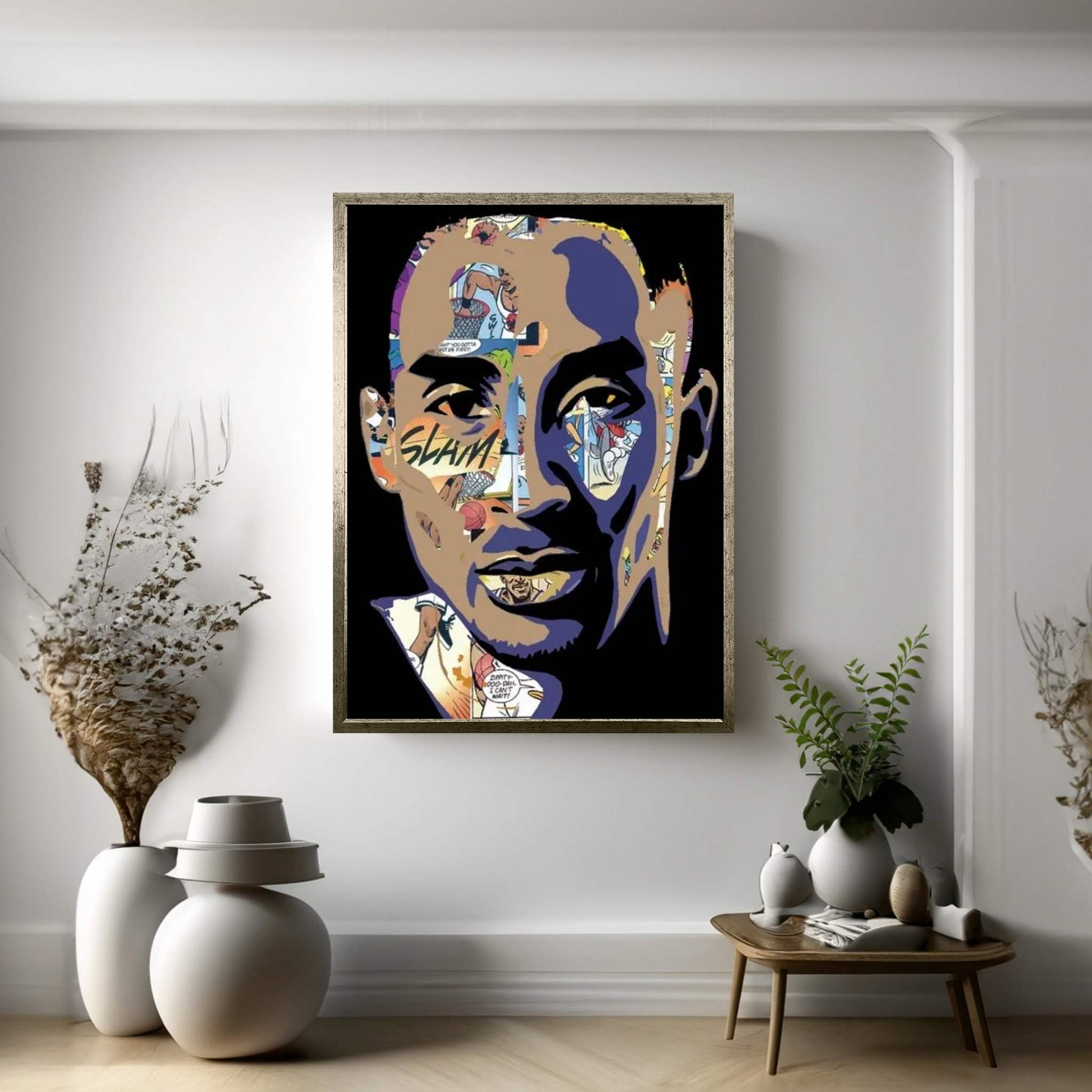 Kobe - Space Jam Tribute Canvas Wall Art - Y Canvas