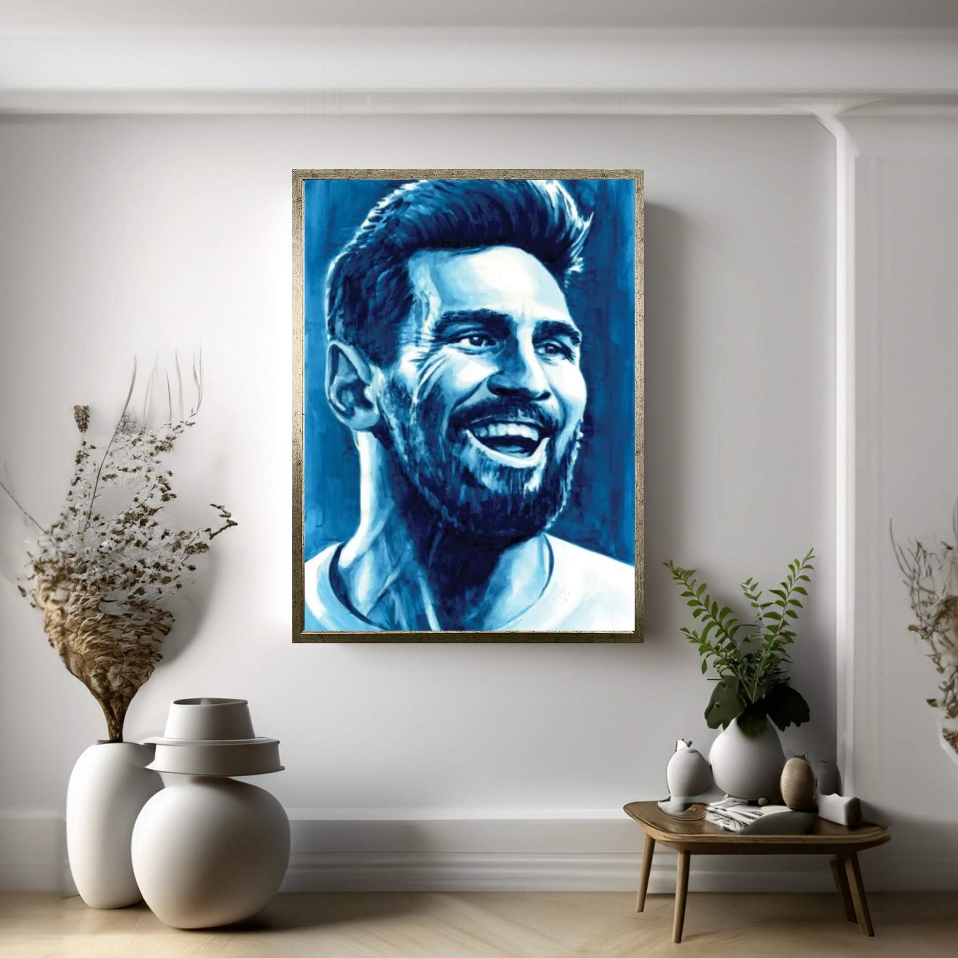 Lionel Messi Canvas Wall Art - Y Canvas