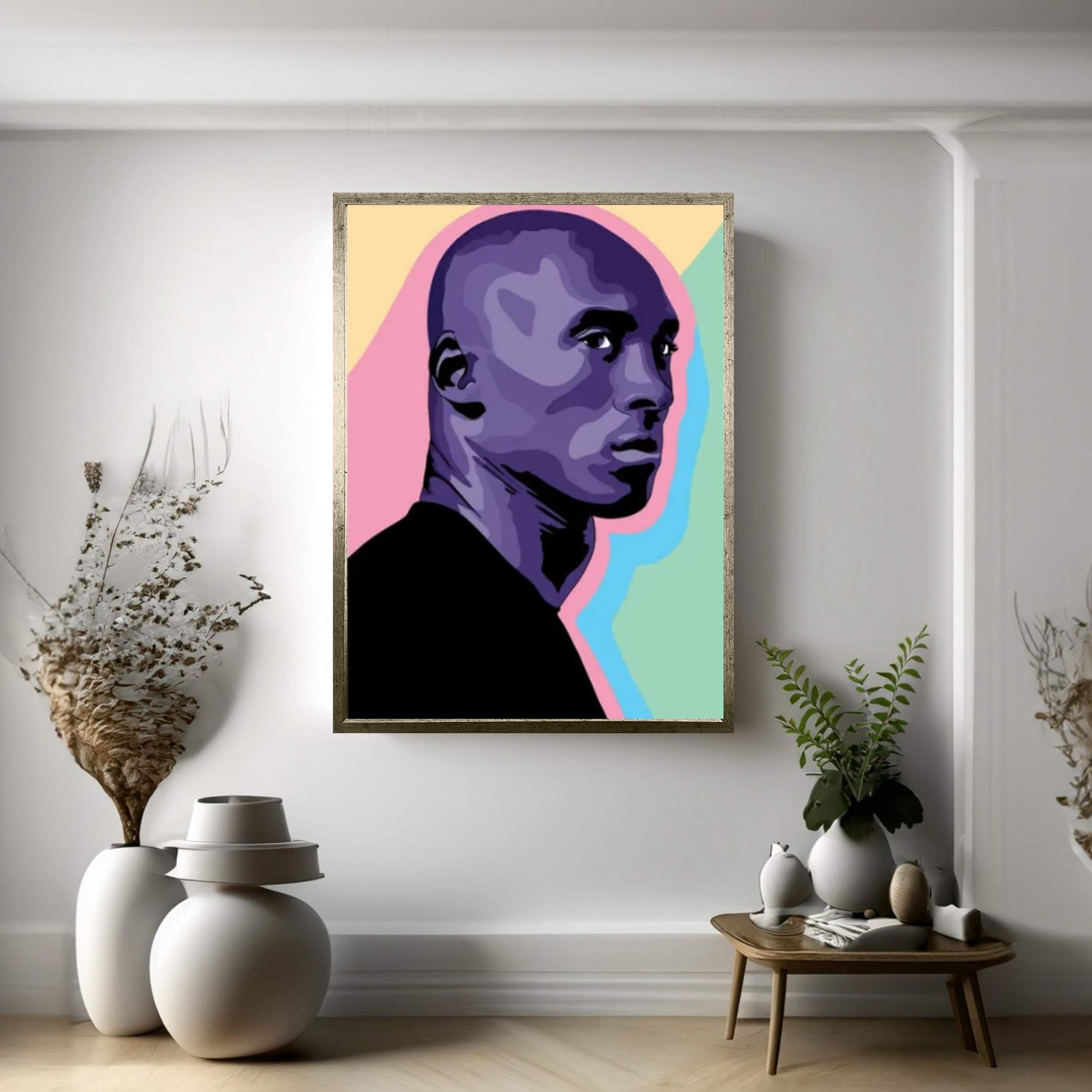 Kobe Bryant Cut-Out Canvas Wall Art - Y Canvas