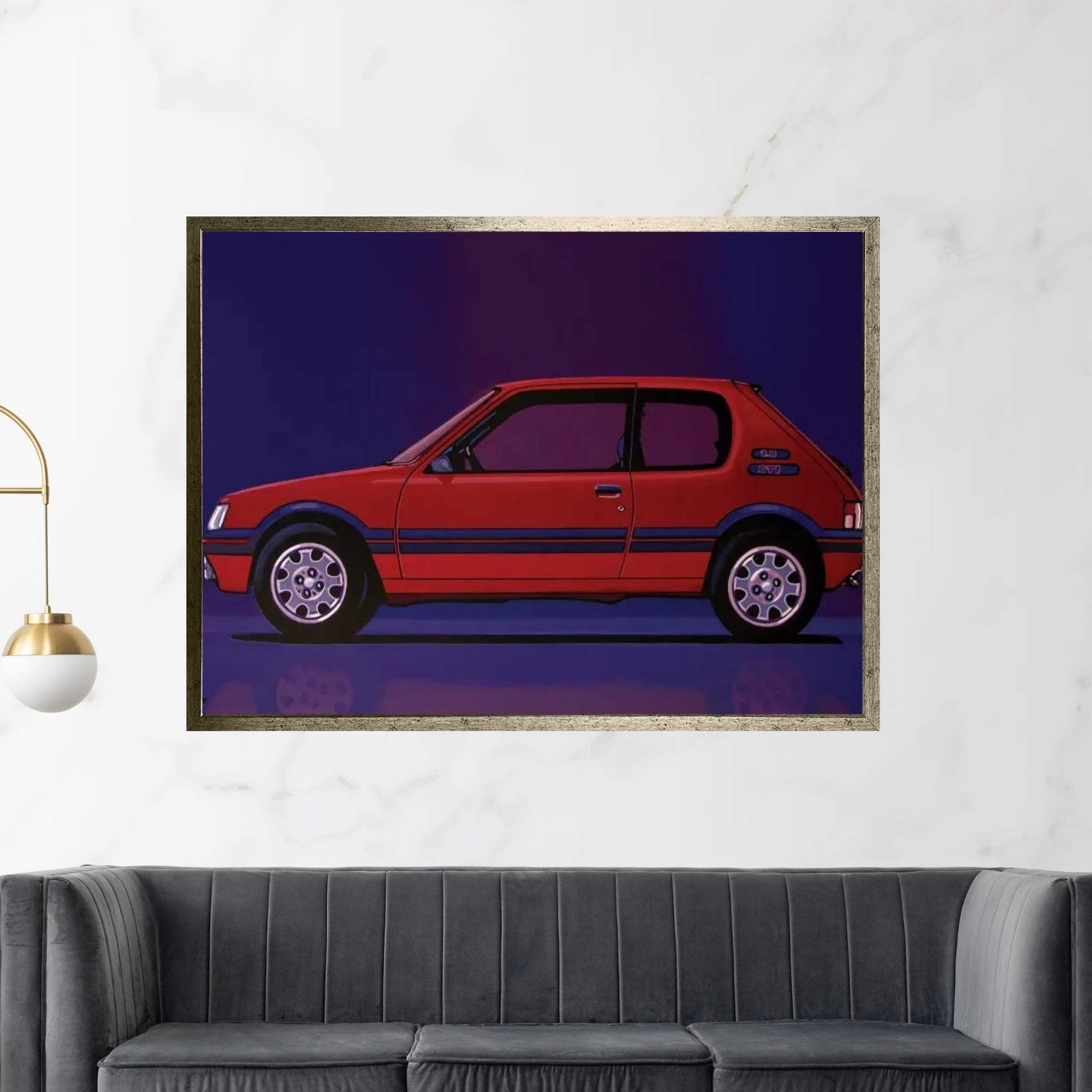 Peugeot 205 GTI 1984 Canvas Wall Art - Y Canvas
