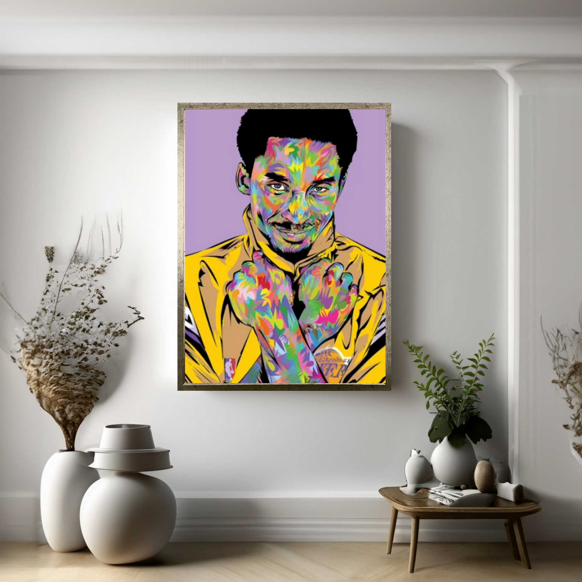 RIP Kobe Purple Canvas Wall Art - Y Canvas