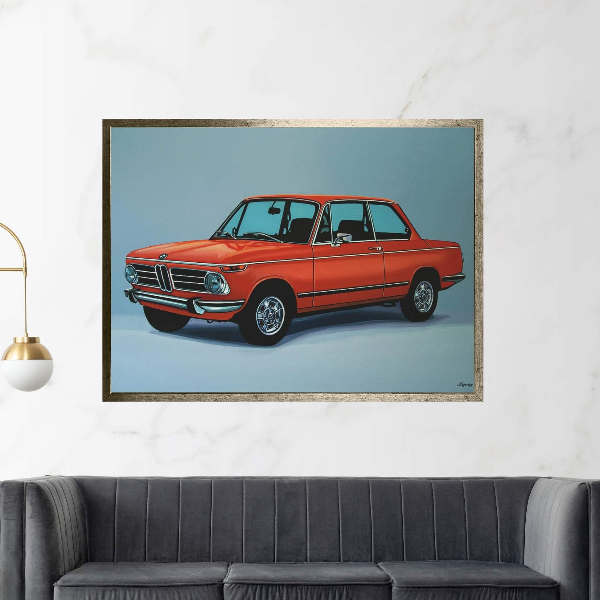 BMW 2002 1968 Canvas Wall Art - Y Canvas