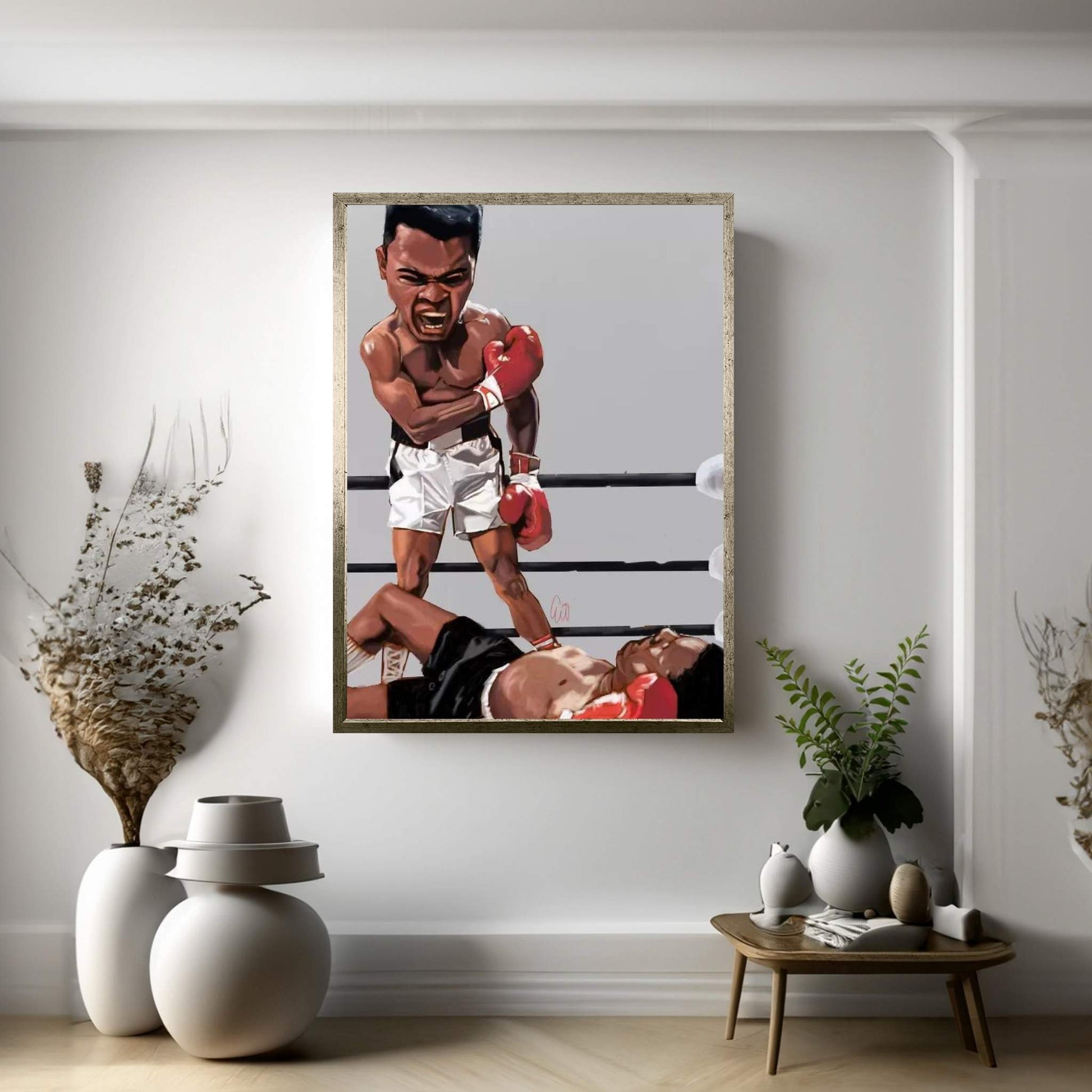Ali Rumble Canvas Wall Art - Y Canvas