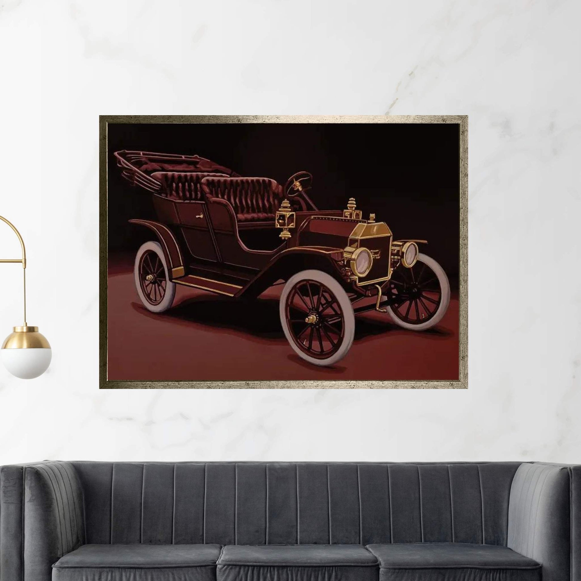 Ford Model T Touring 1908 Canvas Wall Art - Y Canvas