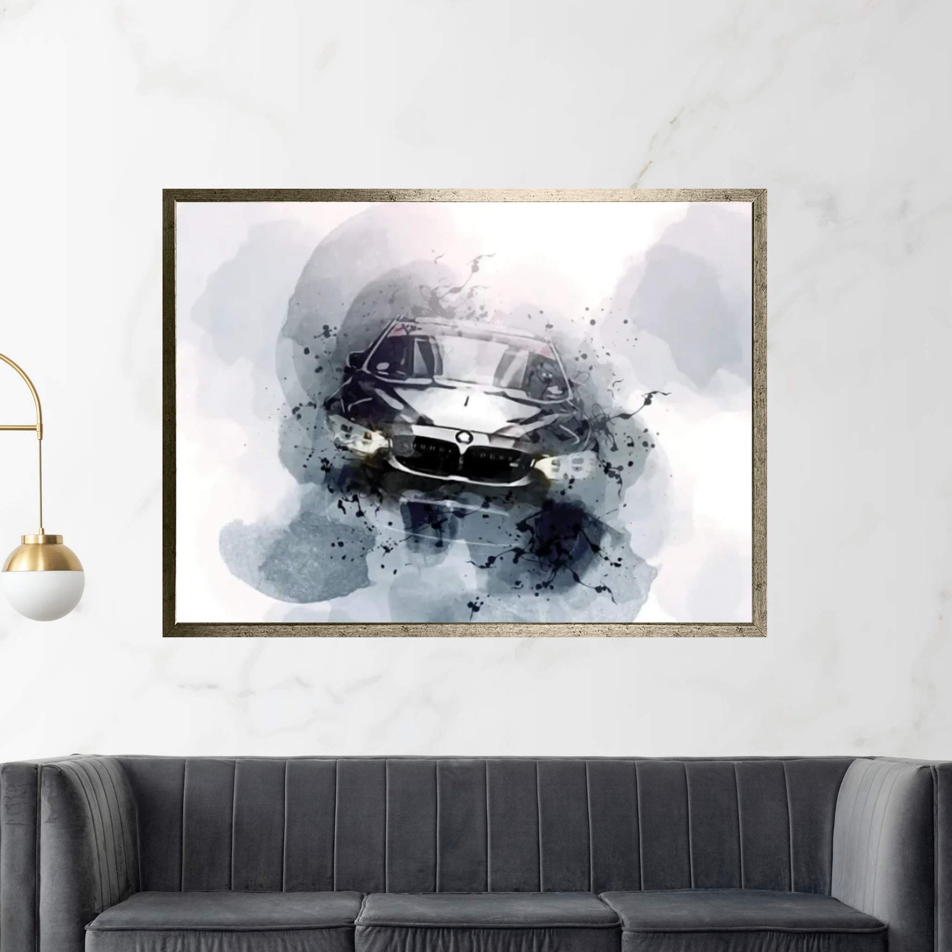 BMW M4 F82 Exterior Black M4 Tuning M4 F82 German Cars BMW Canvas Wall Art - Y Canvas