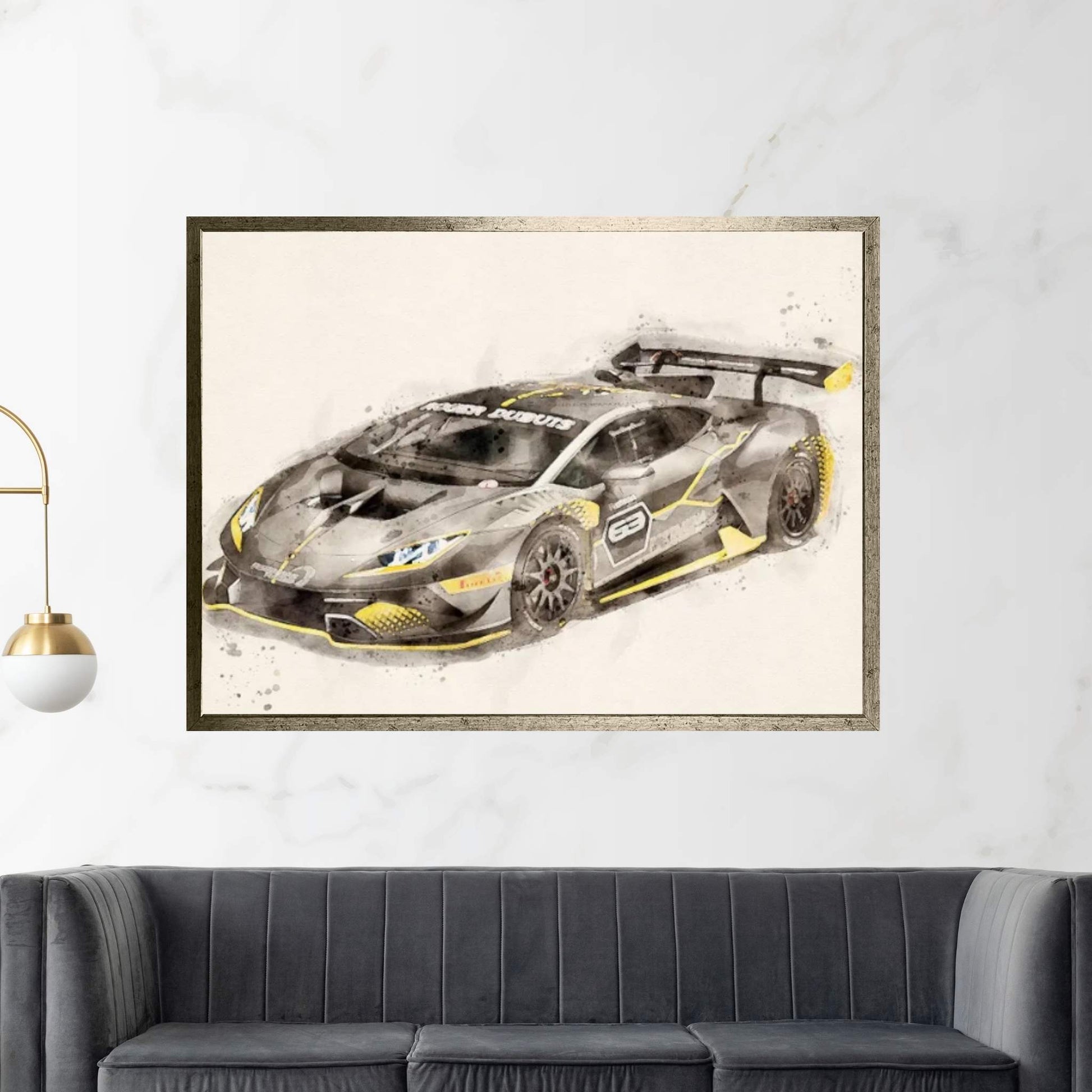 Lamborghini Tuning Canvas Wall Art - Y Canvas