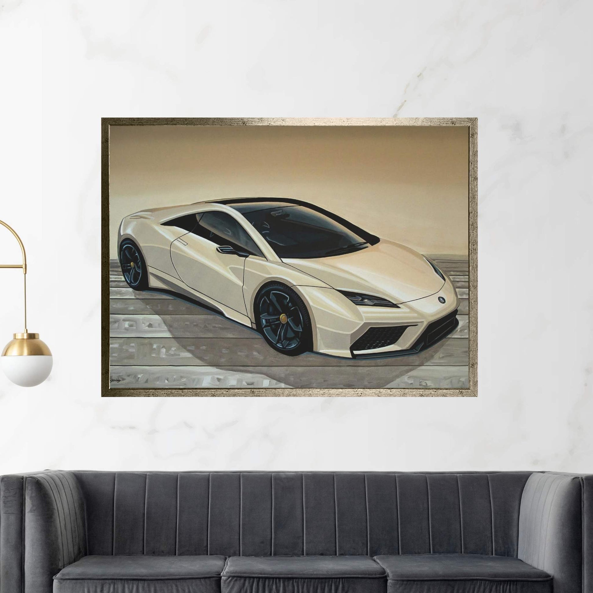 Lotus Esprit Canvas Wall Art - Y Canvas