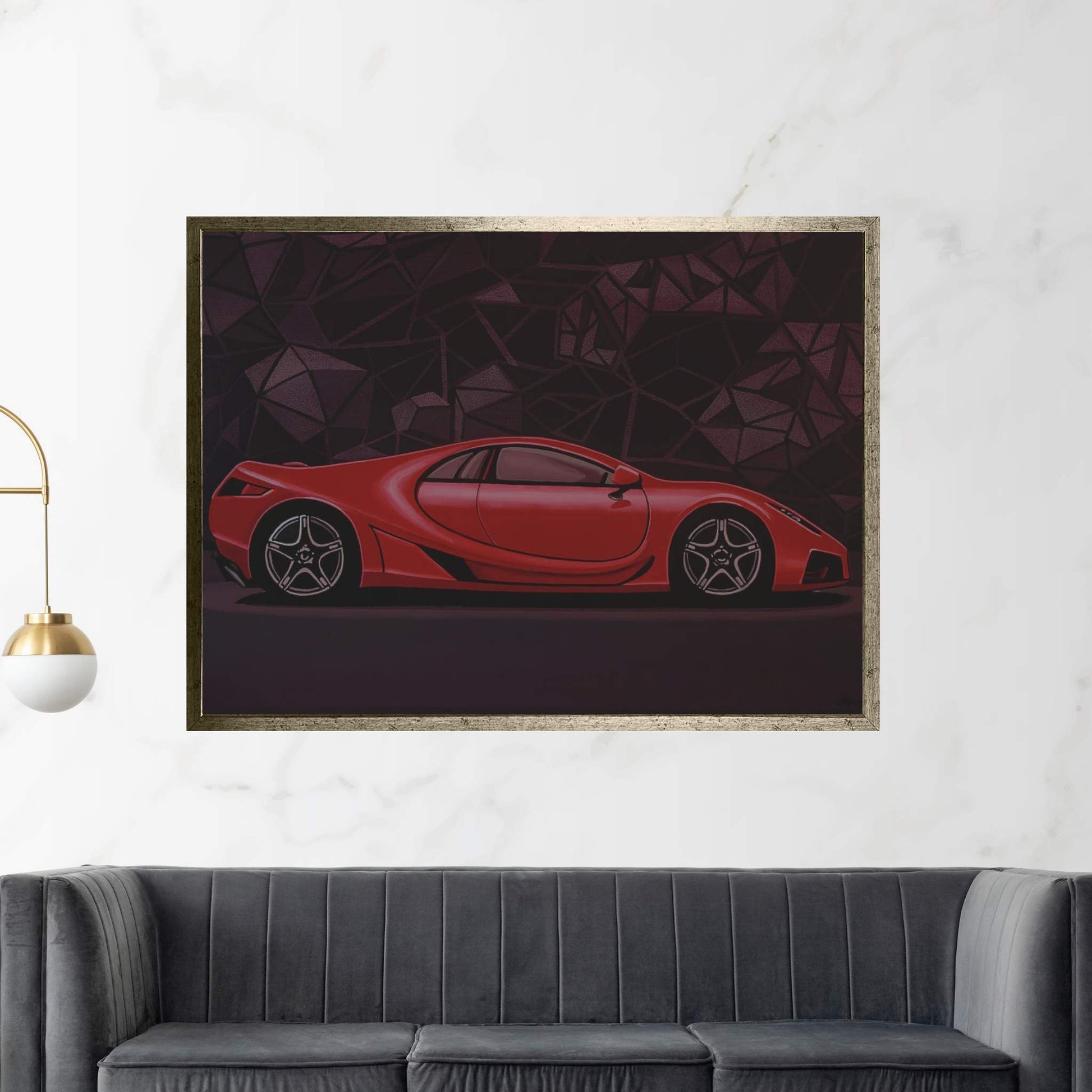 GTA Spano Car Canvas Wall Art - Y Canvas