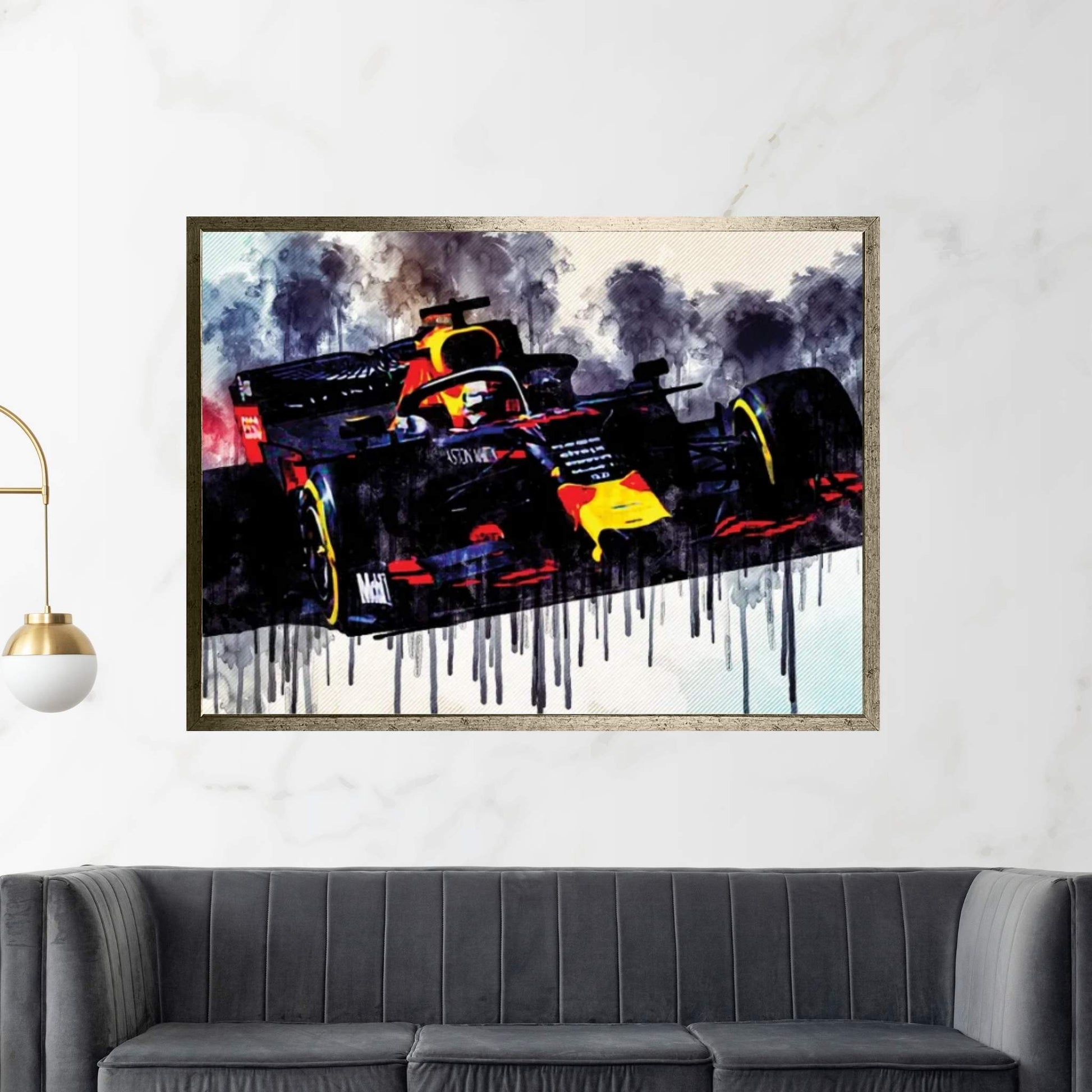 Max Verstappen 2019 Red Bull Rb15 Raceway Formula 1 F1 2019 New Rb15 Cars Red Bull Racing Canvas Wall Art - Y Canvas