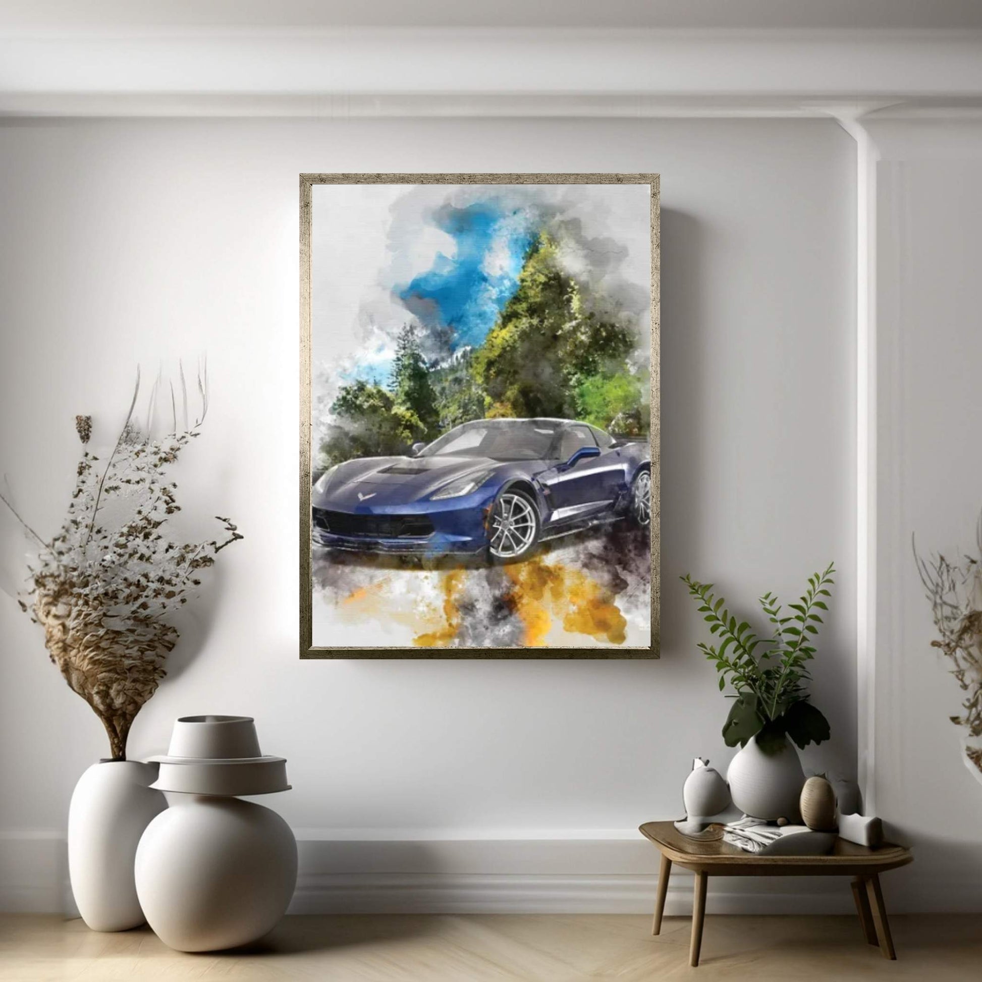 Chevrolet Corvette Canvas Wall Art - Y Canvas