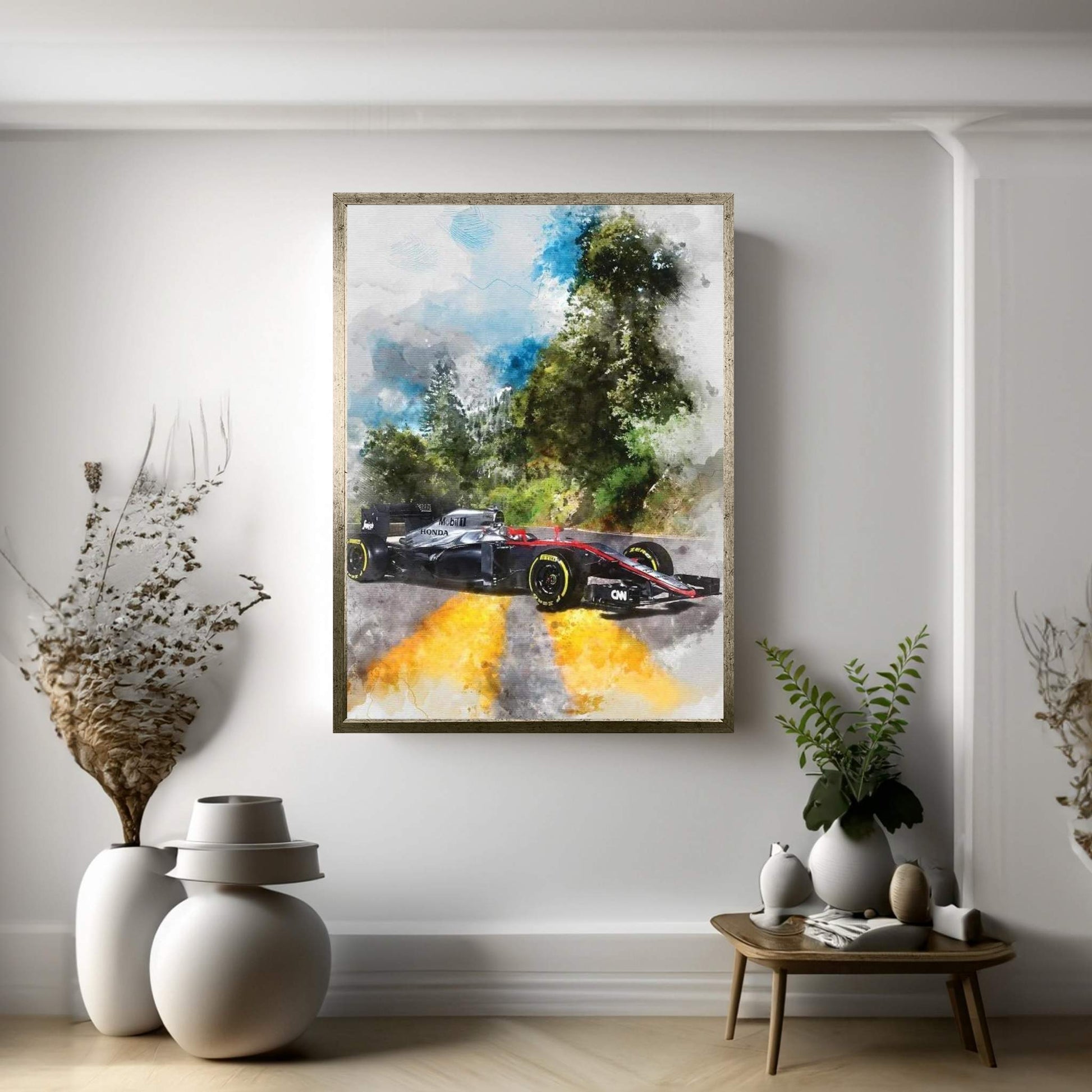 Honda F1 Canvas Wall Art - Y Canvas