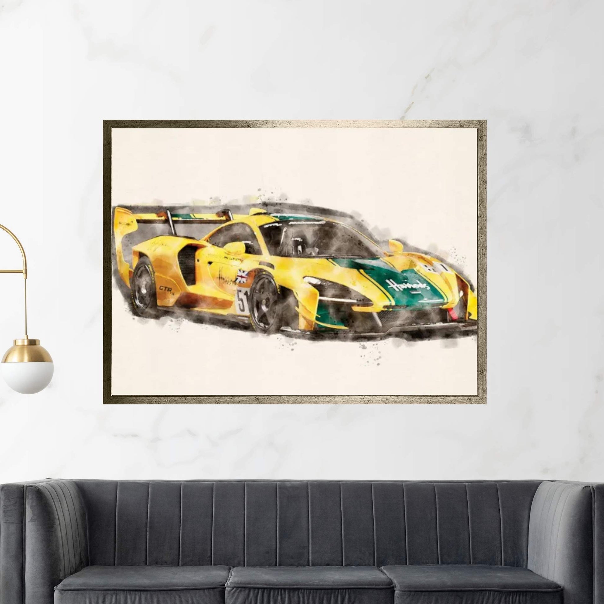 McLaren Ayrton Senna Canvas Wall Art - Y Canvas