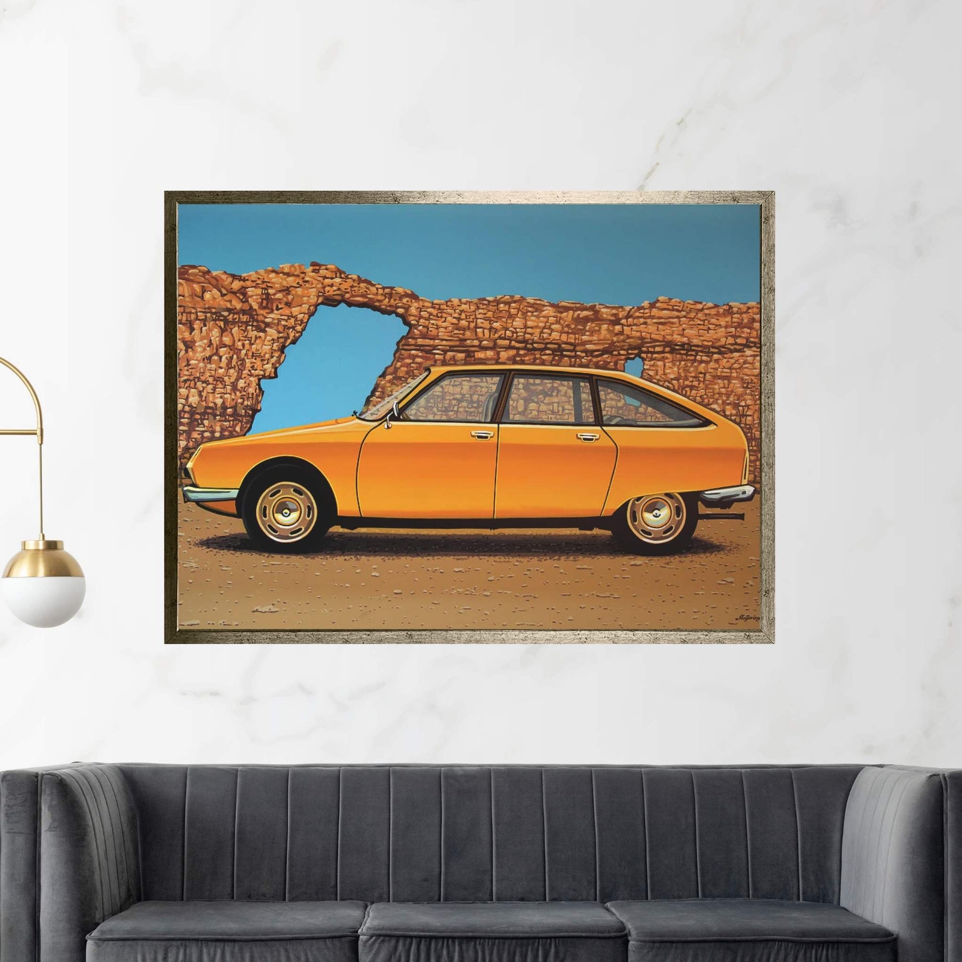 Citroen GS 1970 Canvas Wall Art - Y Canvas