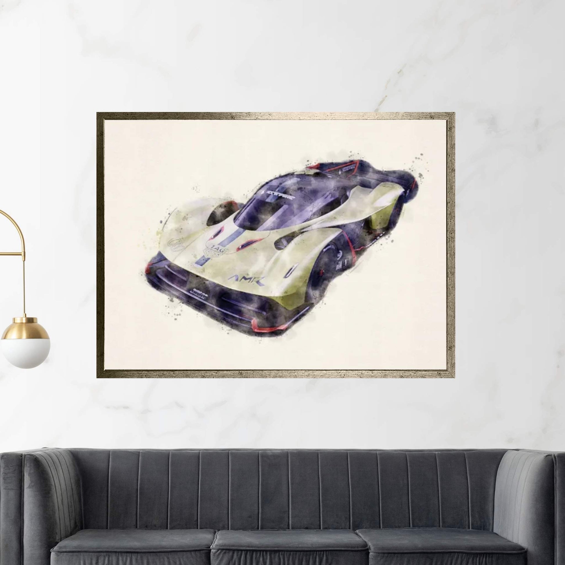Aston Martin Valkyrie AMR Pro Canvas Wall Art - Y Canvas