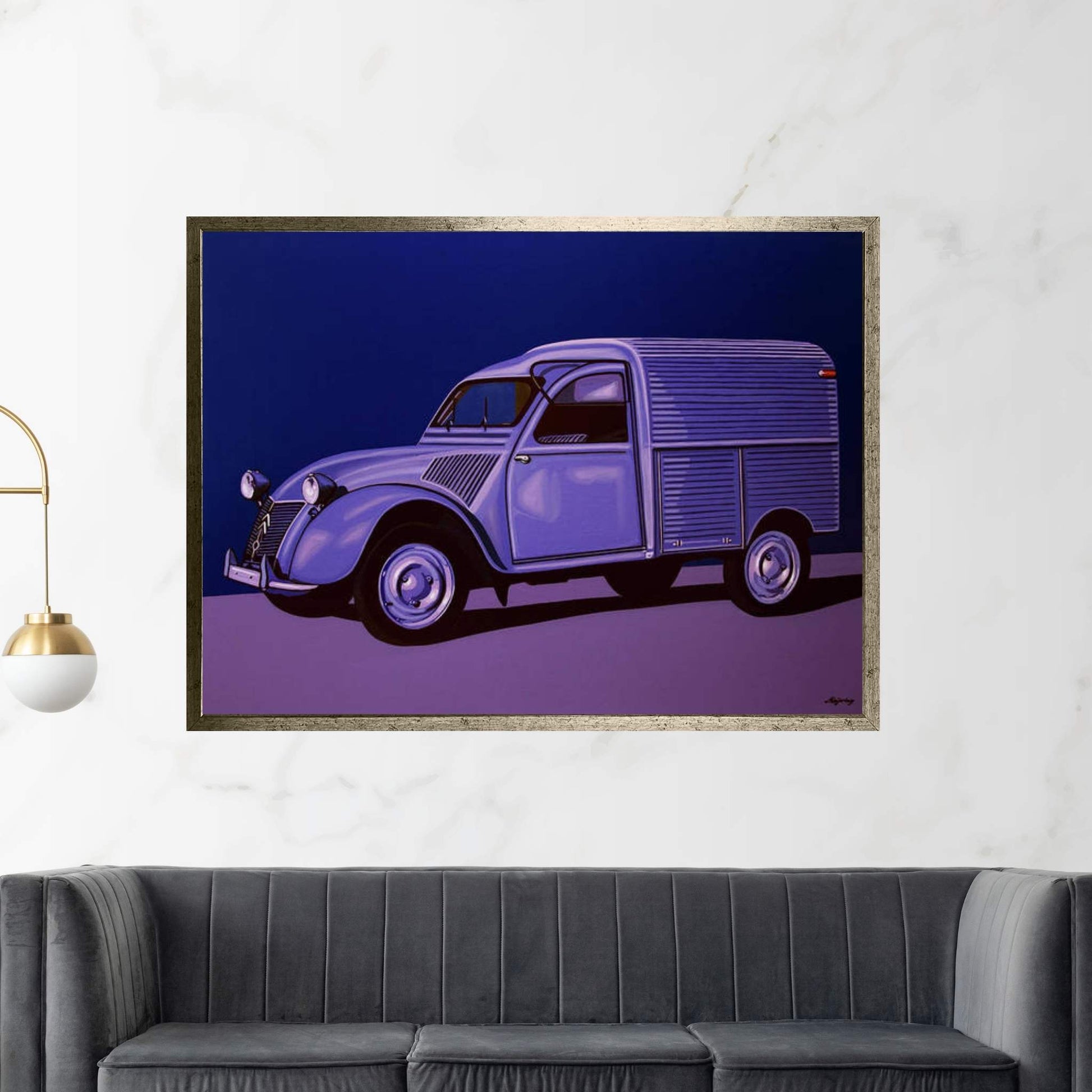Citroen 2CV AZU 1957 Canvas Wall Art - Y Canvas