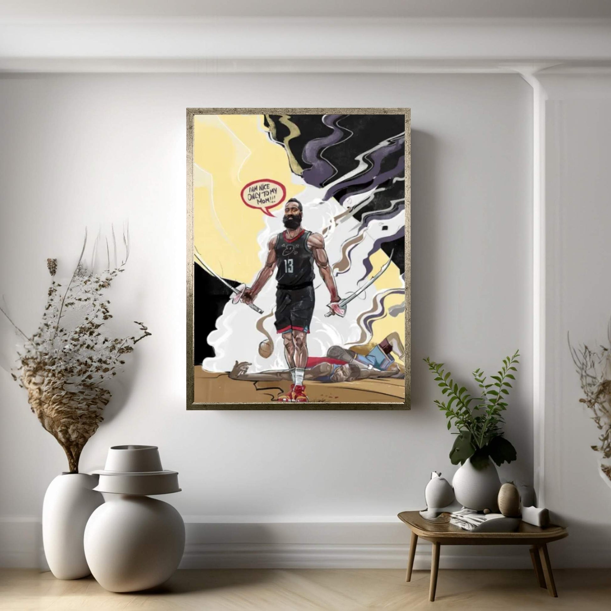 Beard Canvas Wall Art - Y Canvas