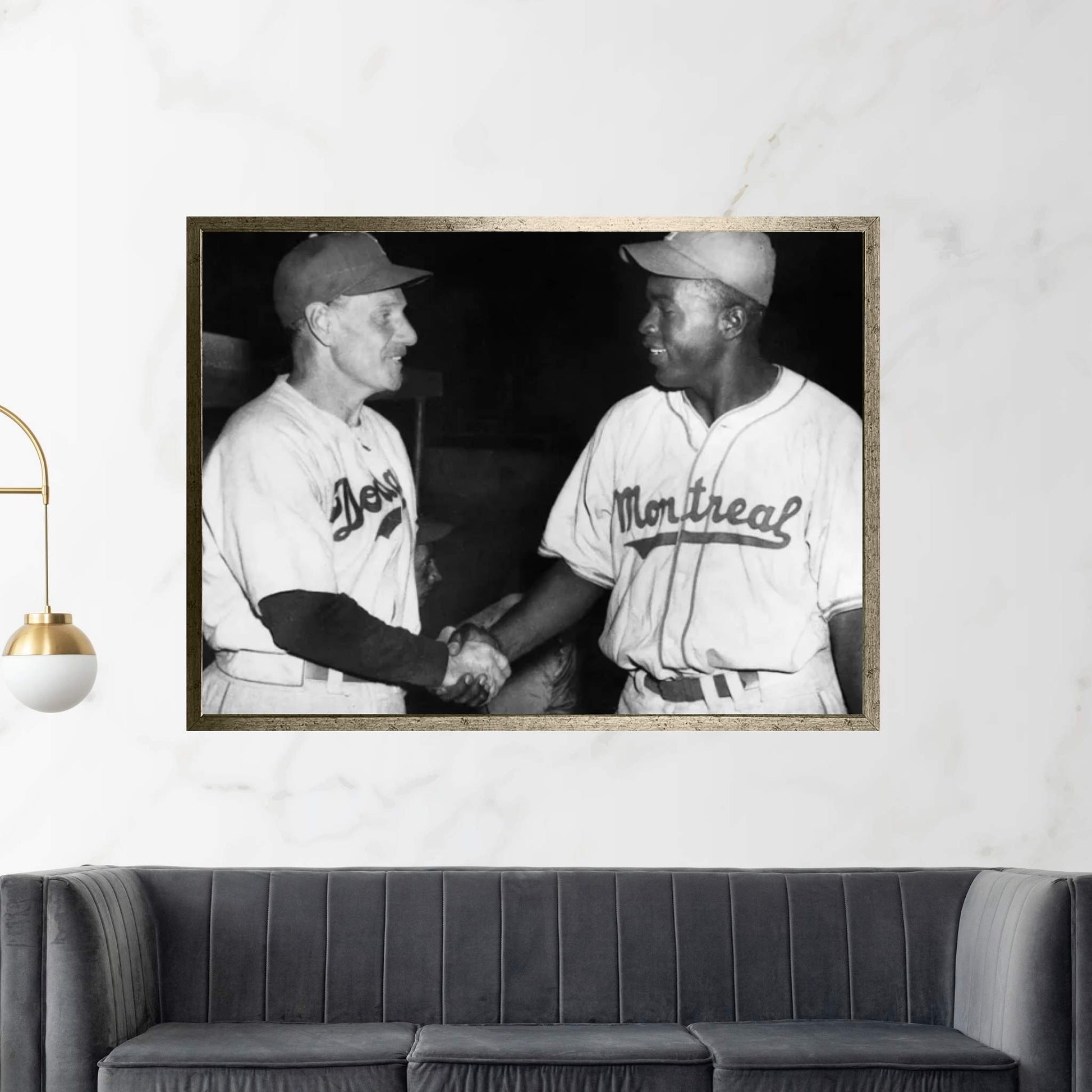 Jackie Robinson (1919-1972) Canvas Wall Art - Y Canvas