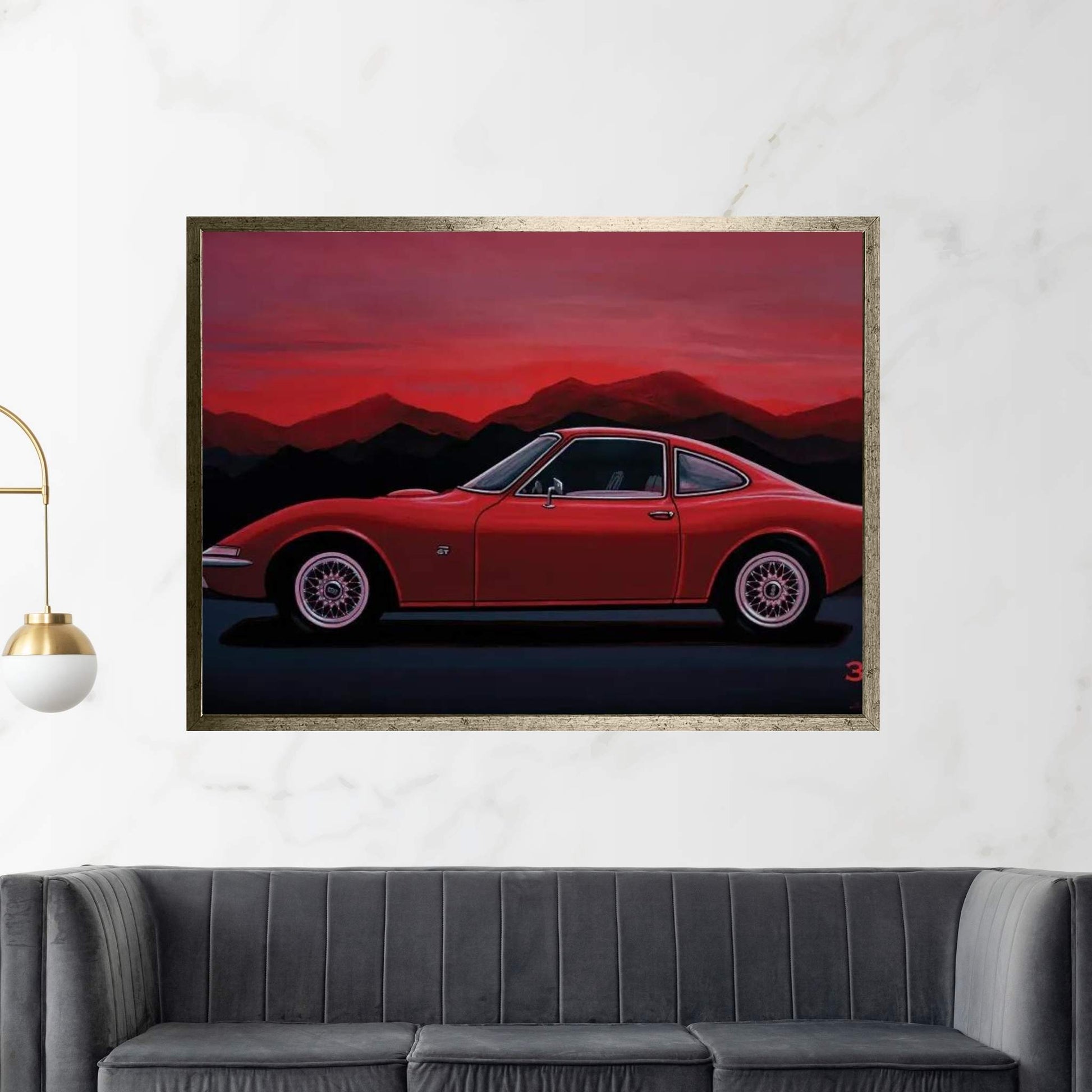 Opel GT 1969 Canvas Wall Art - Y Canvas
