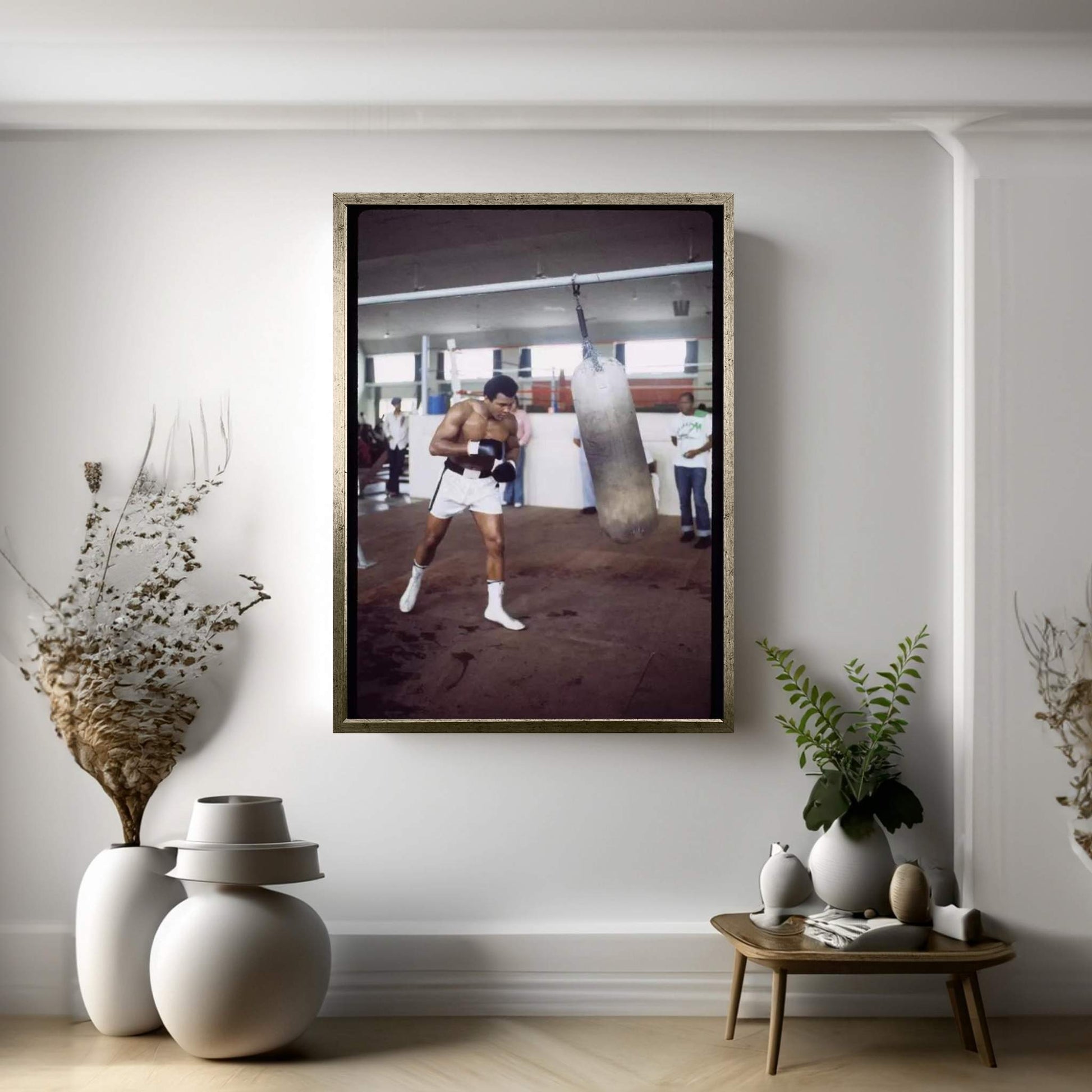 Punching Bag Work At Rumble In The Jungle™ Training Session Canvas Wall Art - Y Canvas