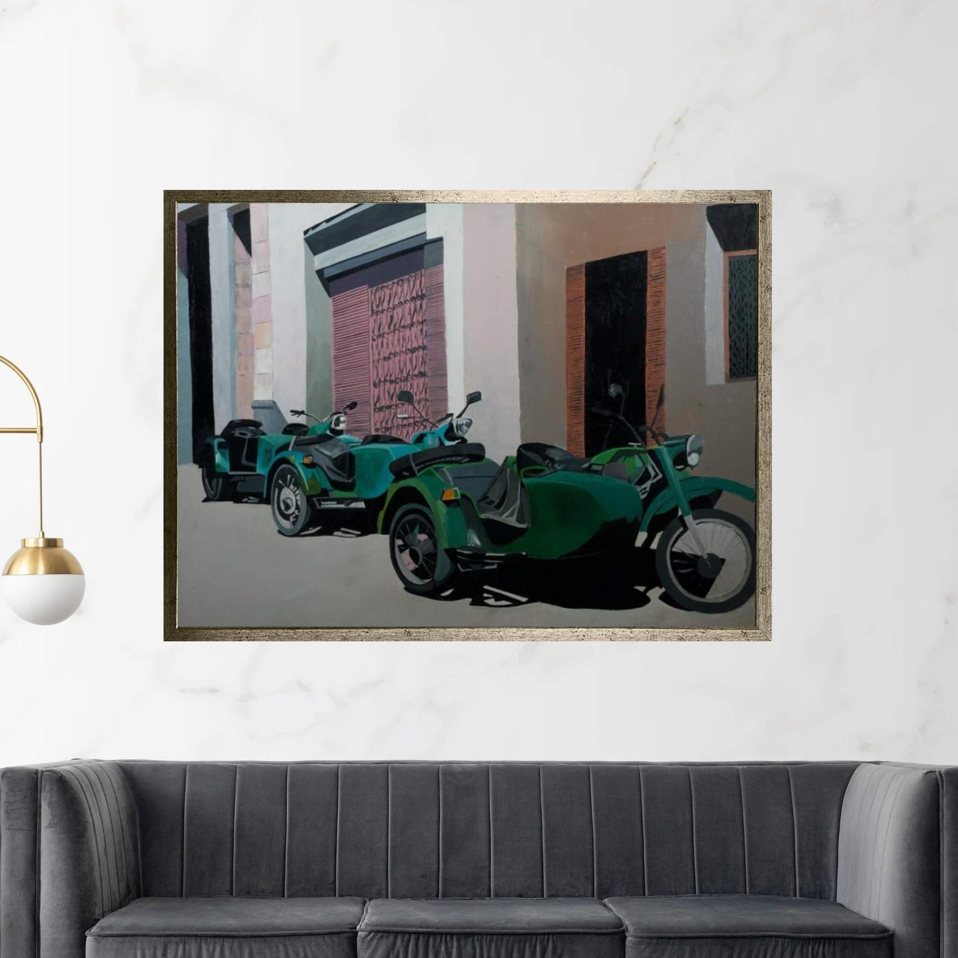 Side Parade Canvas Wall Art - Y Canvas