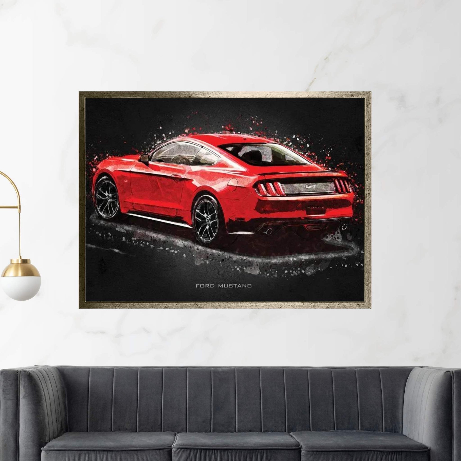 Ford Mustang Acrylic Canvas Wall Art - Y Canvas