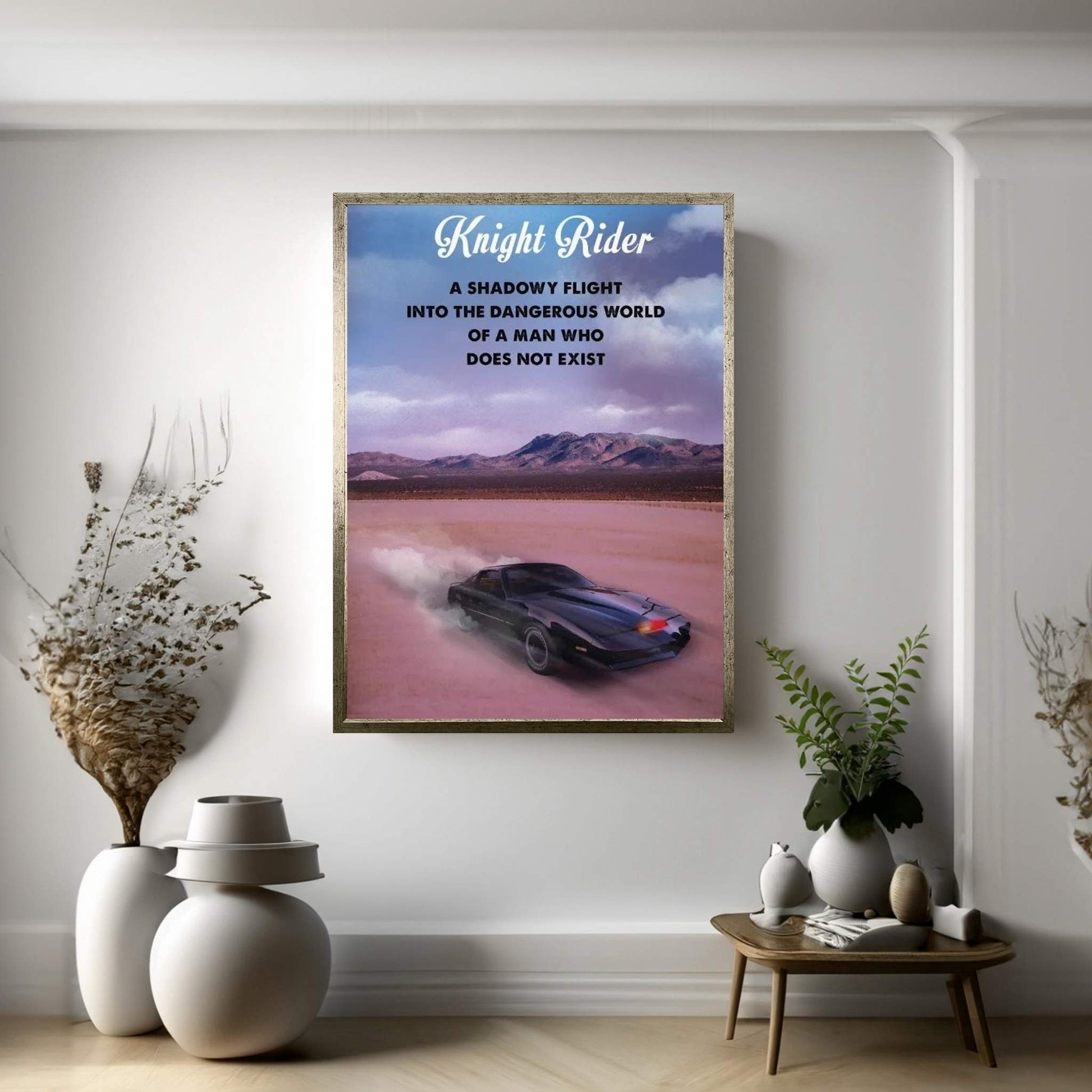 Knight Rider Travel Movie Art Canvas Wall Art - Y Canvas