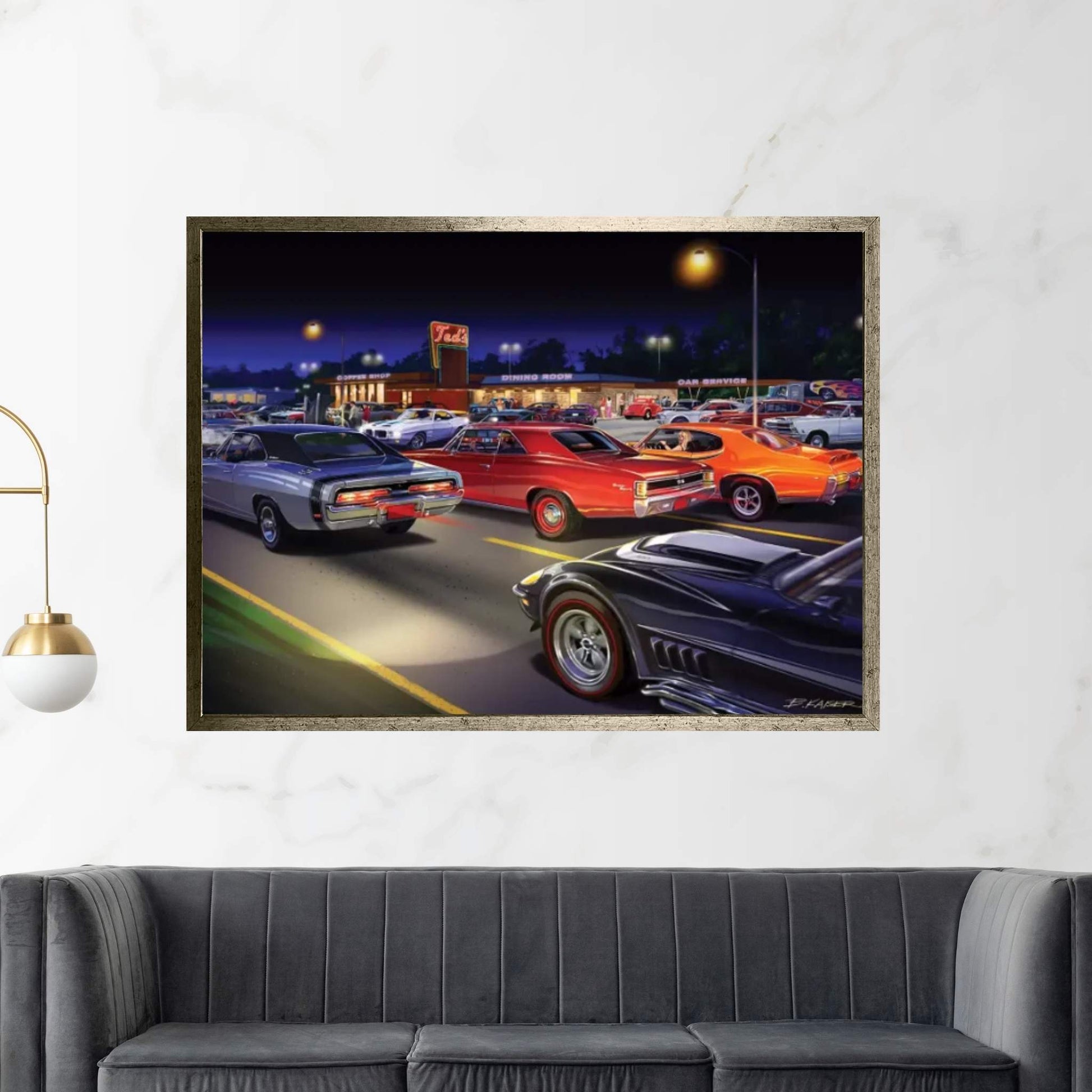 Ted's Painting Canvas Wall Art - Y Canvas