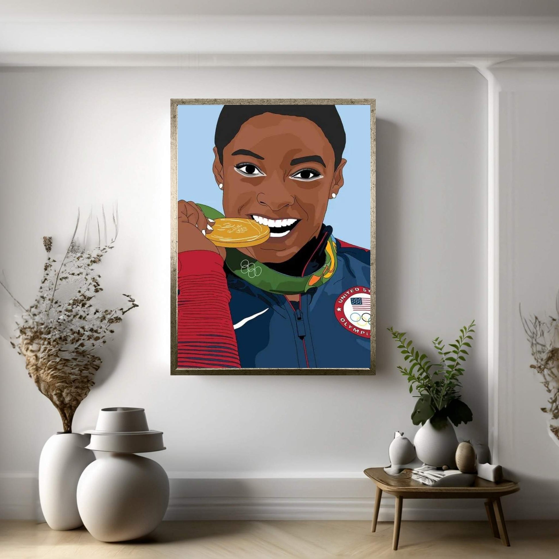 Simone Biles Canvas Wall Art - Y Canvas