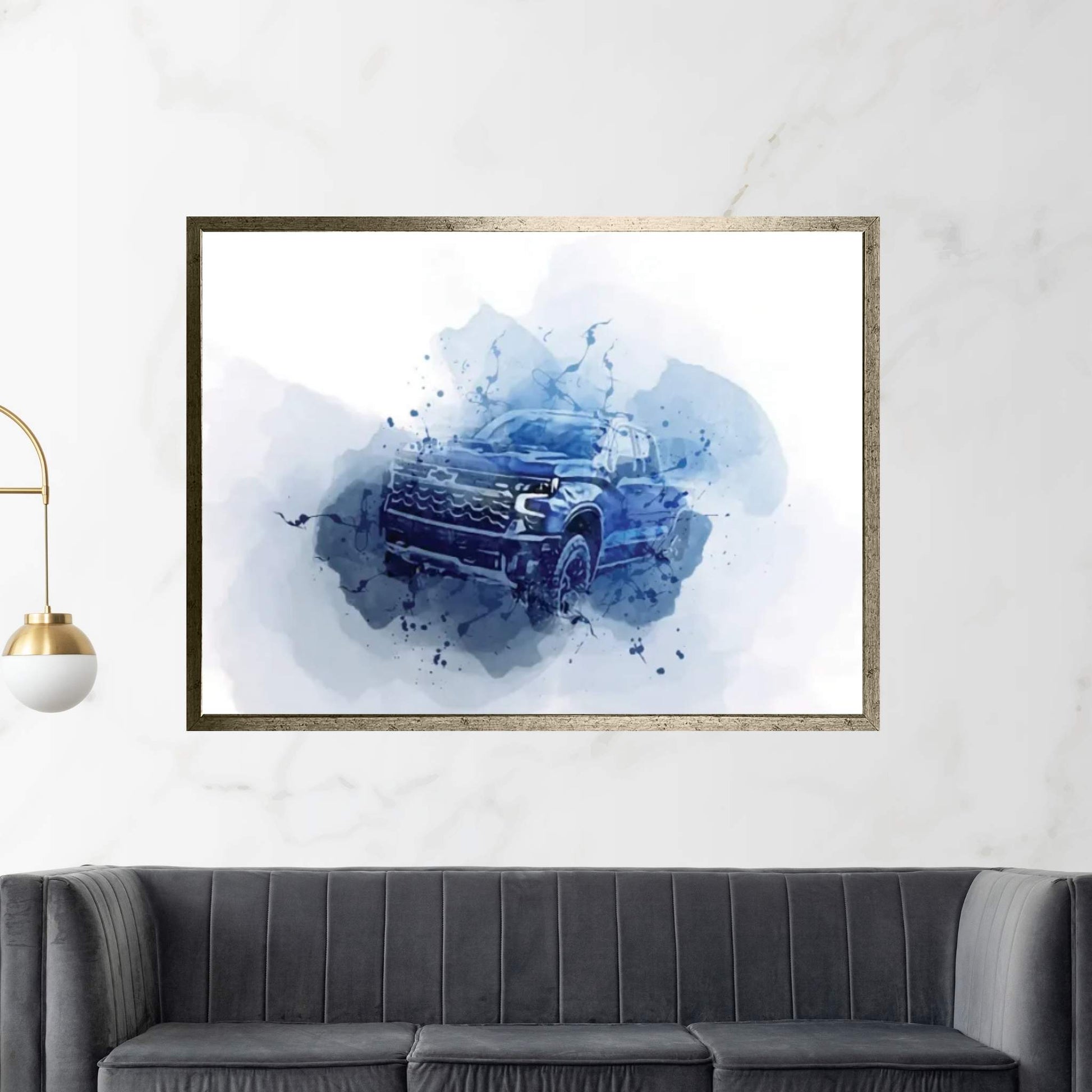 Chevrolet Silverado Zr2 River 2022 Cars Offroad Suvs Canvas Wall Art - Y Canvas